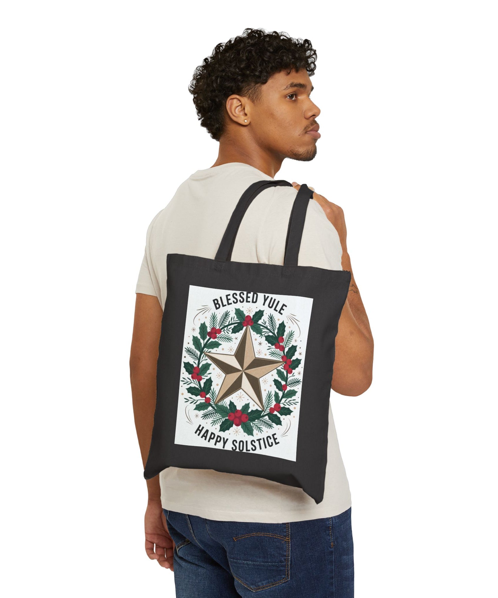 Blessed Yule Eco-Friendly Cotton Tote | Gallory Hive