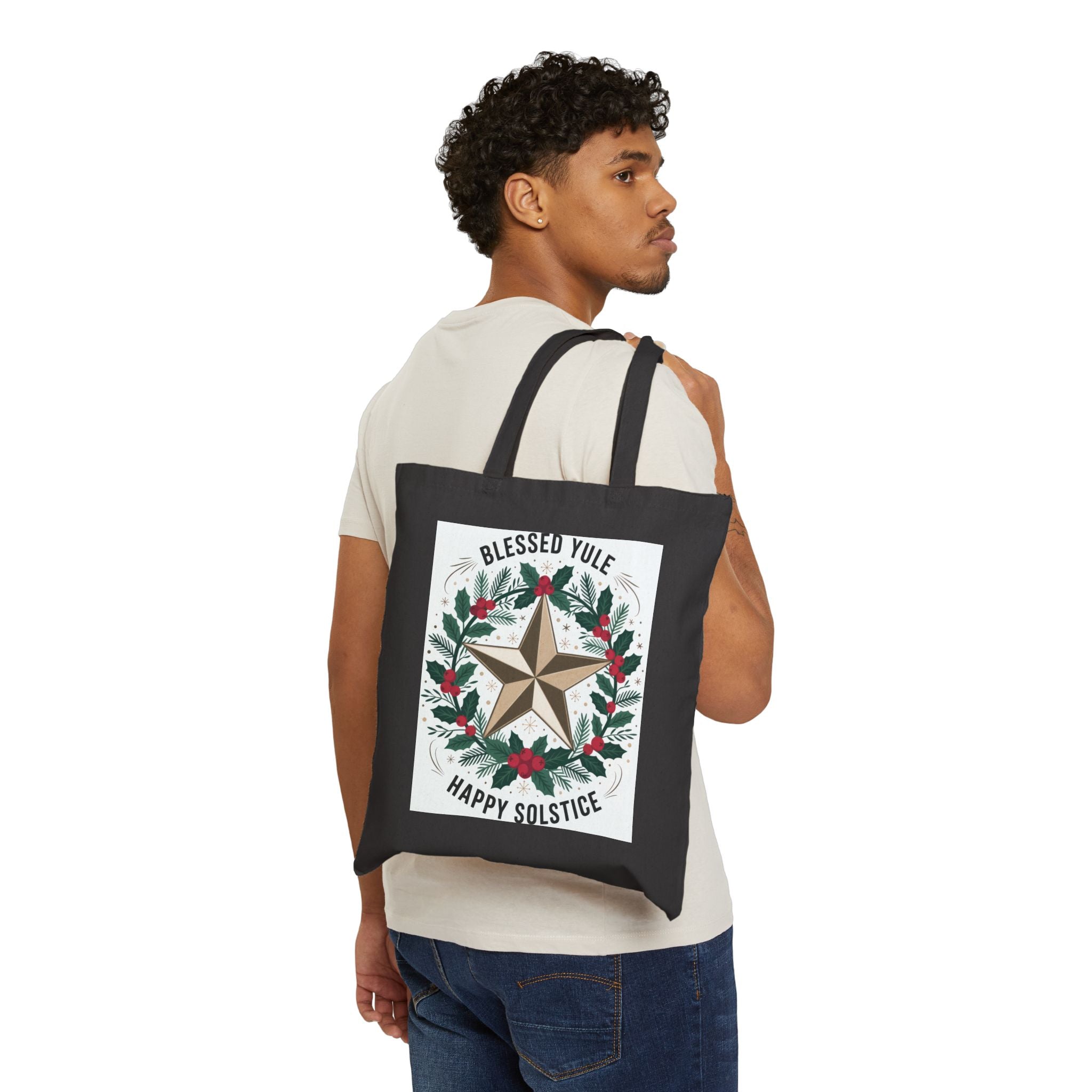Blessed Yule Eco-Friendly Cotton Tote | Gallory Hive