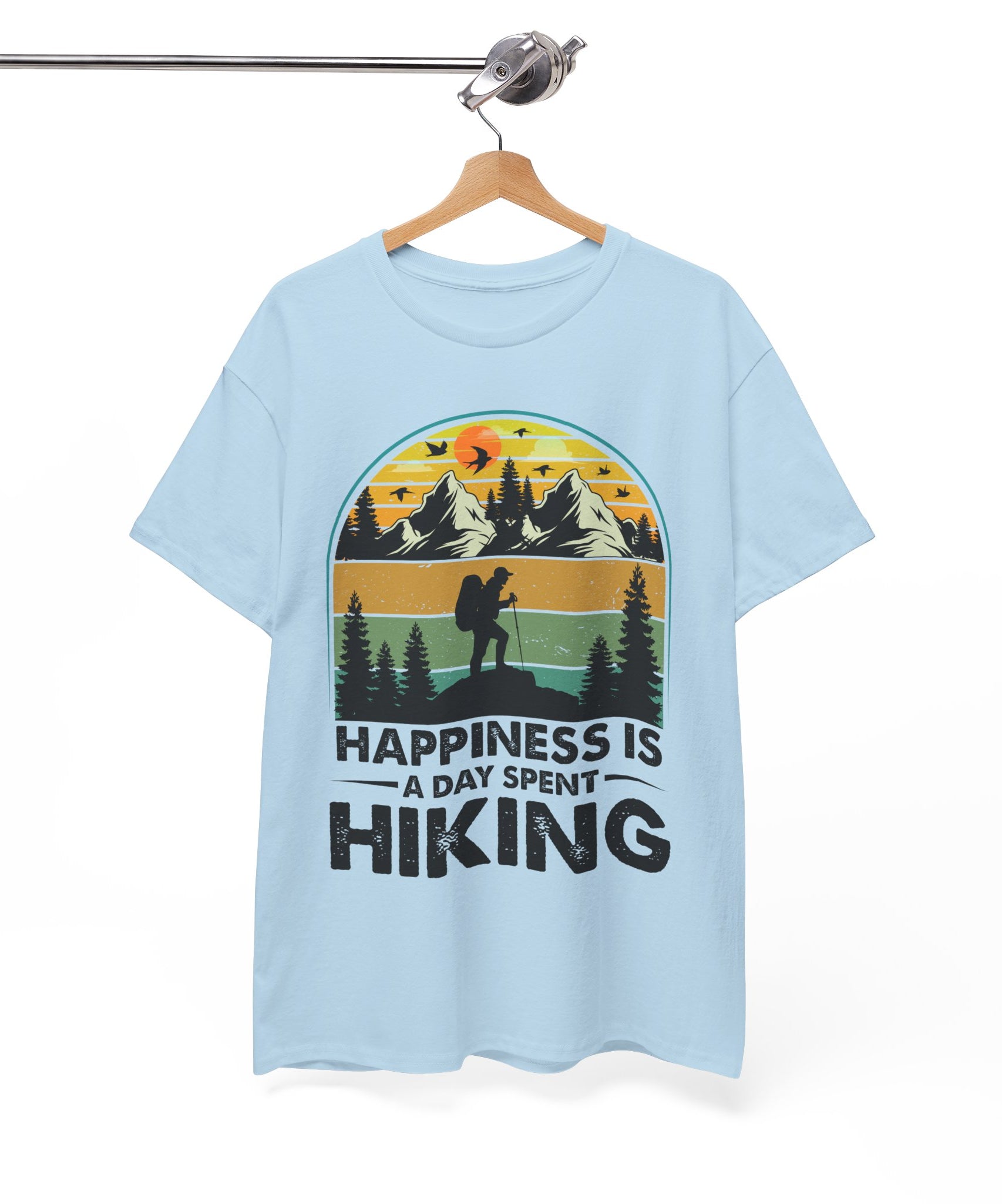 Vintage Hiker Sunset Mountain Tee