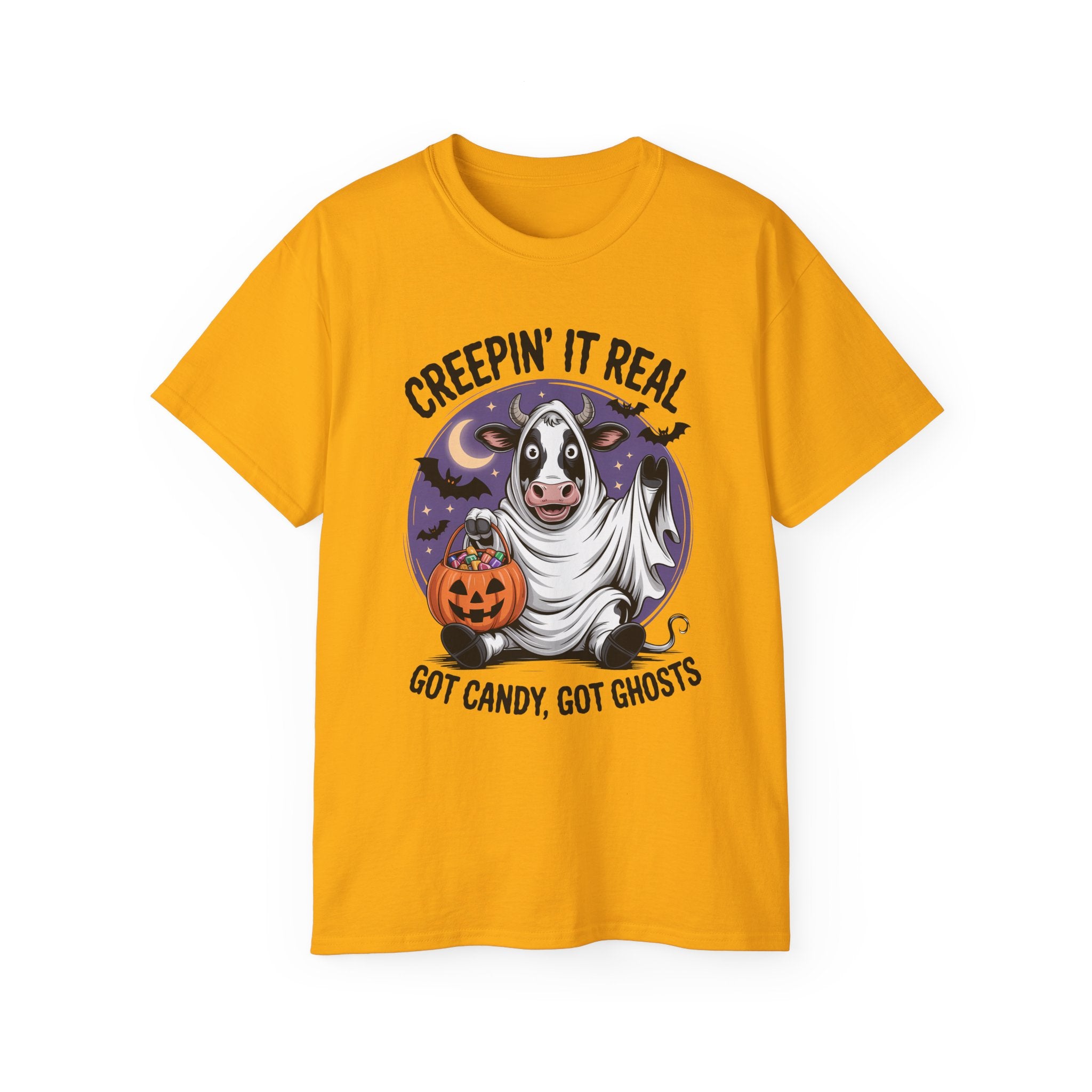 Cute Candy Cow Spooky Season Shirt | Gallory Hive