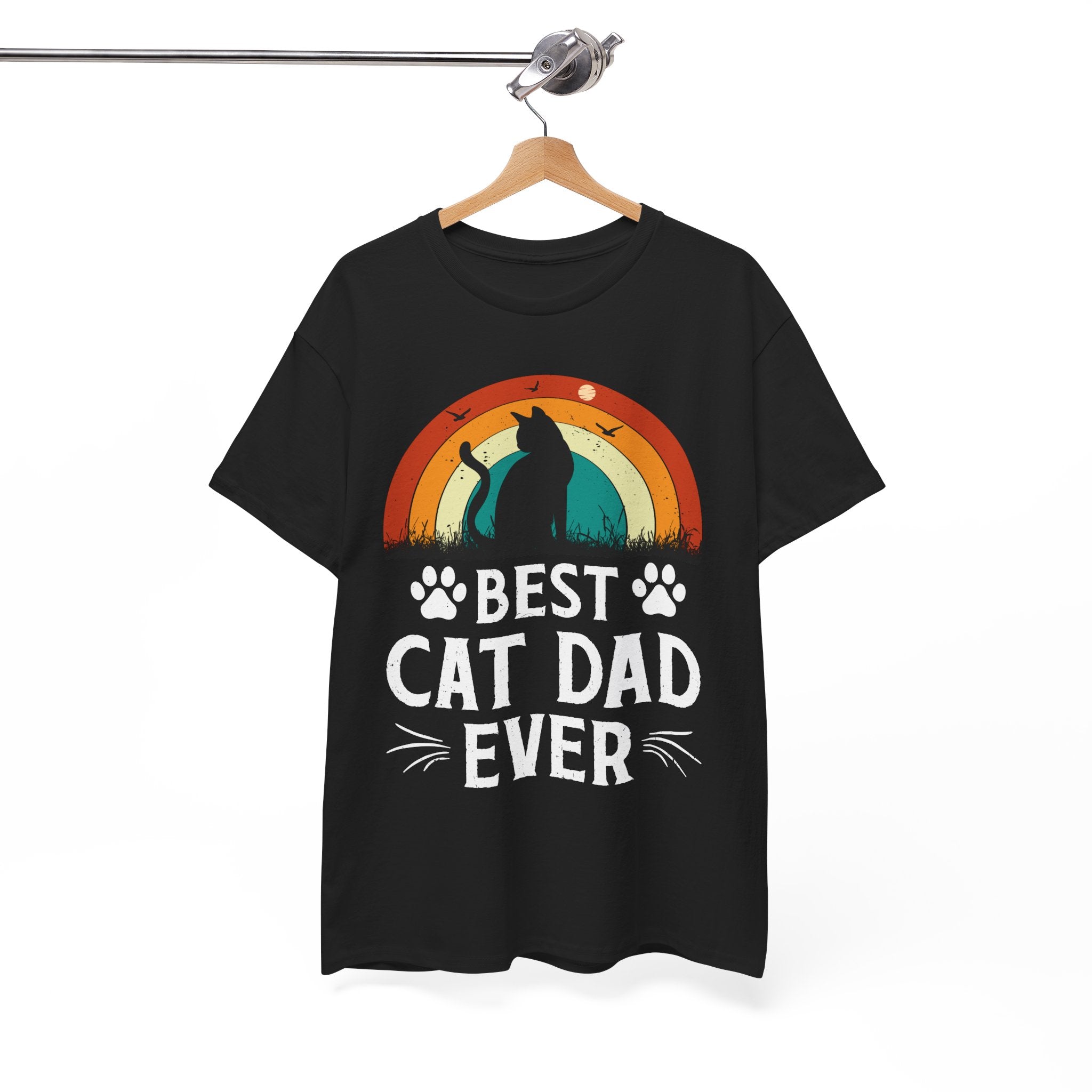 Best Cat Dad Ever T-Shirt Retro | Gallory Hive