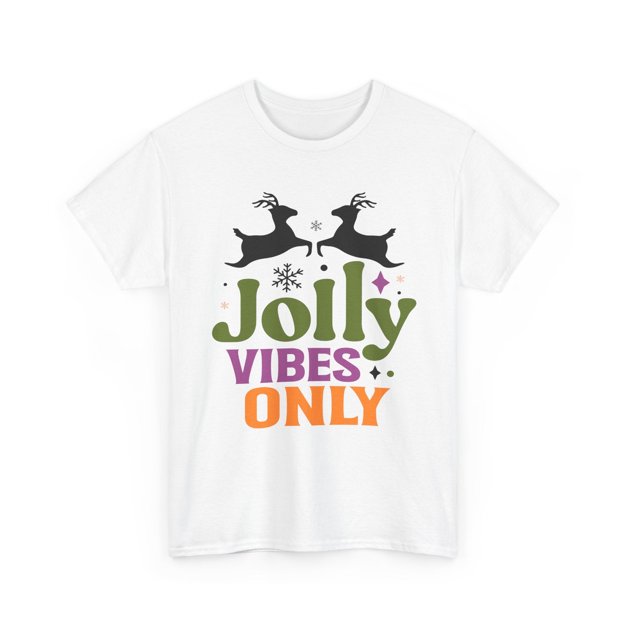 Jolly Vibes Only Retro Christmas Tee | Gallory Hive