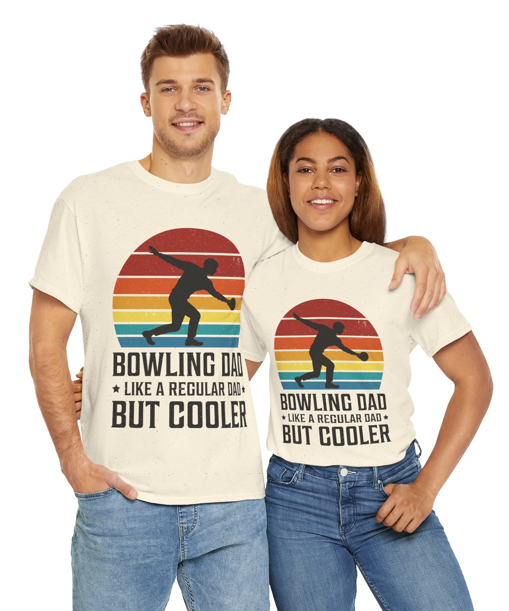 Retro Bowling Dad Tee - Unique Father's Day Gift
