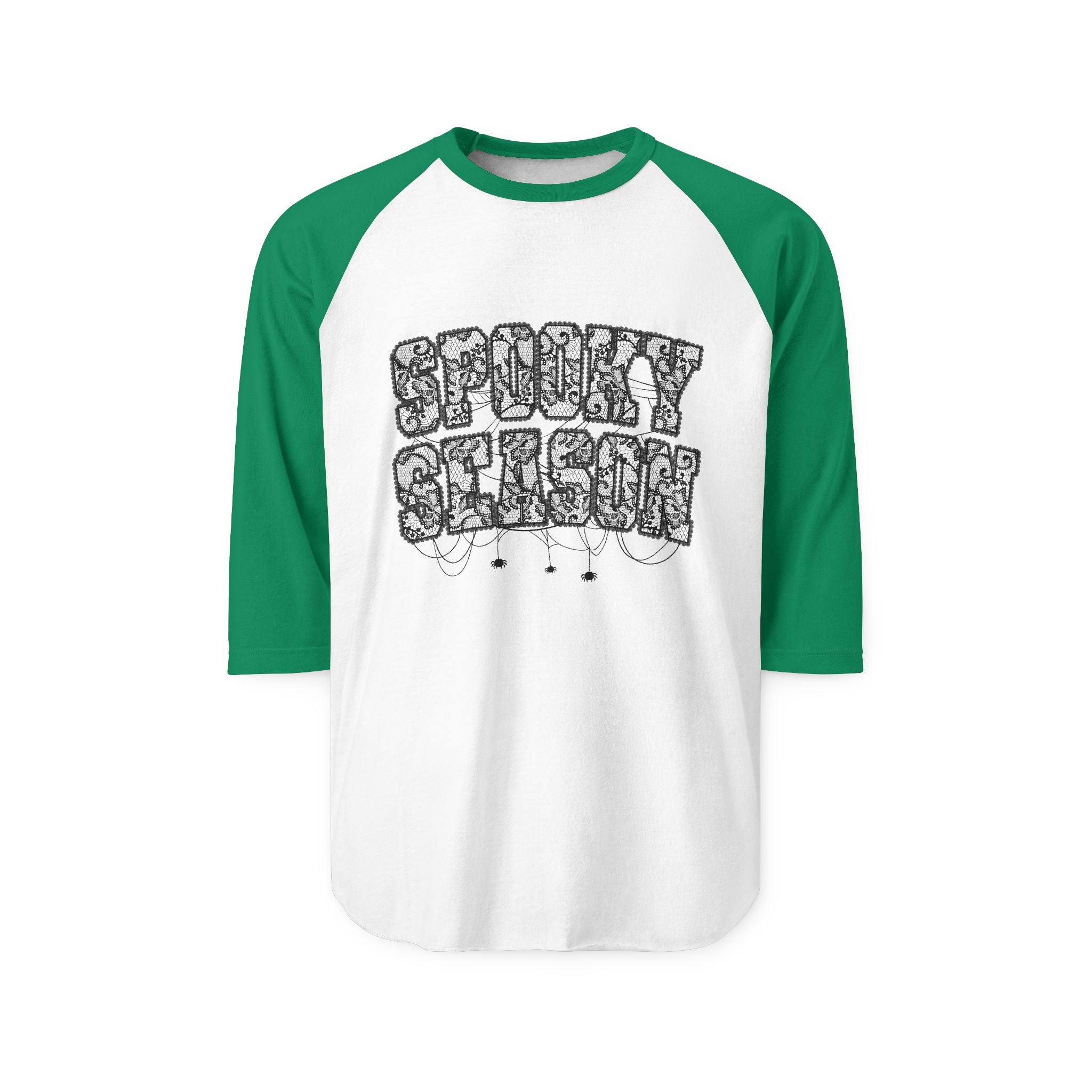 Spooky Season Unisex Raglan Shirt, Halloween Tee, Fall Fashion, Casual Wear, Gift for October Celebrations, Cozy Autumn Vibe - Gallory Hive