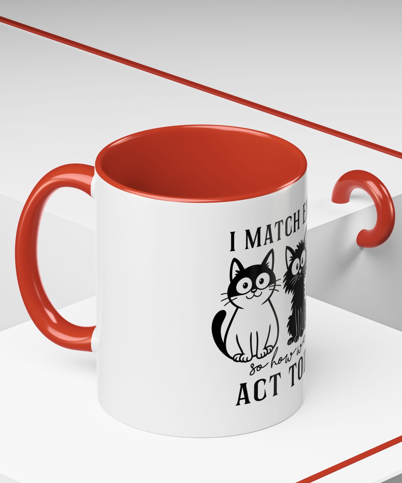 Quirky Cat Coffee Mug, Fun Kitty Mug for Cat Lovers, Gift for Pet Owners, Unique Cat-Themed Drinkware, Cute Cat Lover Present