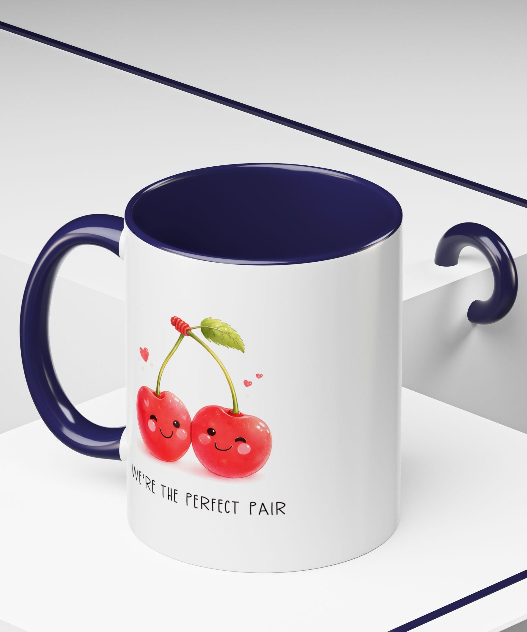 Funny Cherry Couple Ceramic Coffee Mug | Gallory Hive