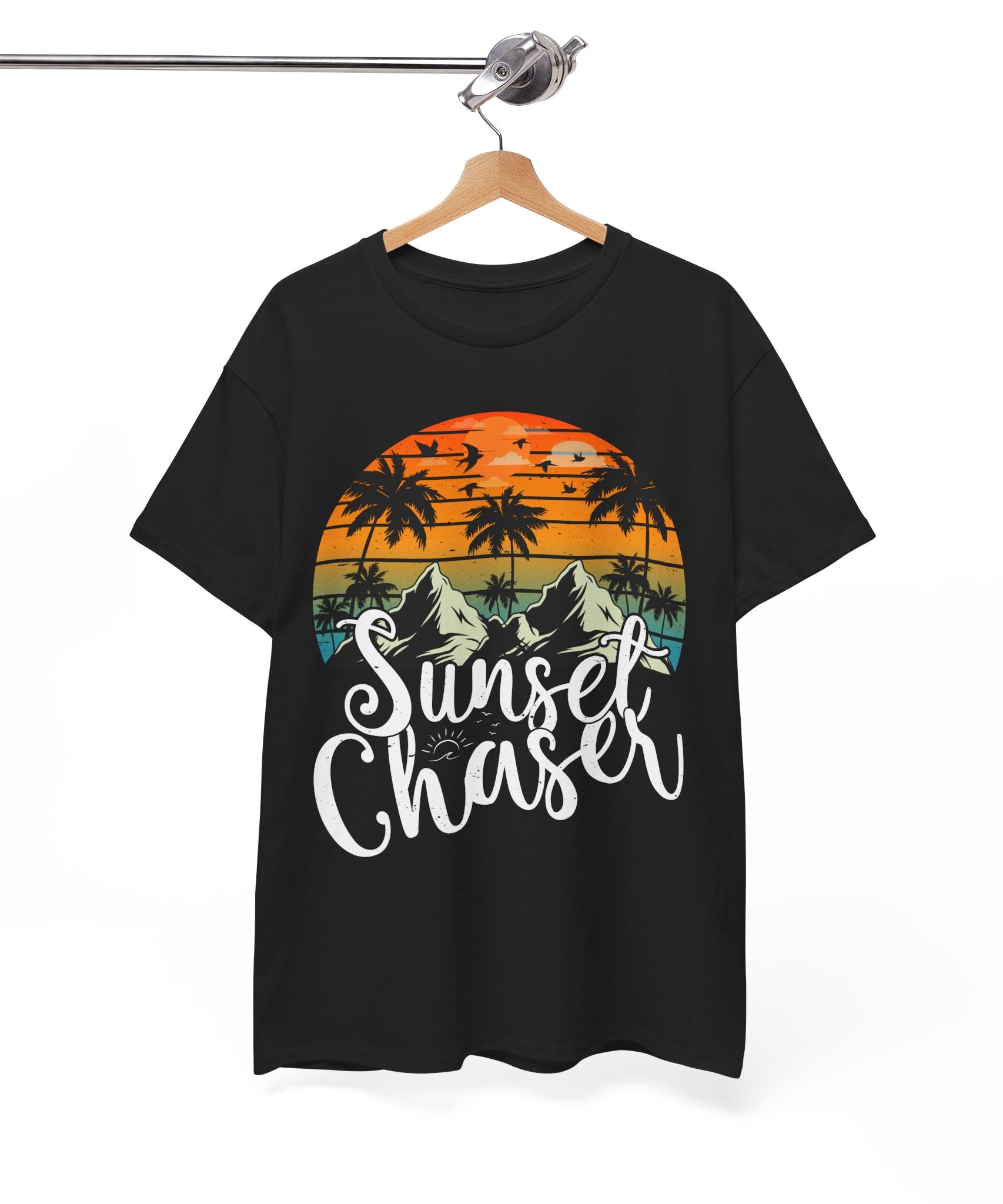 Sunset Surf Tee – Tropical & Mountain Vibes