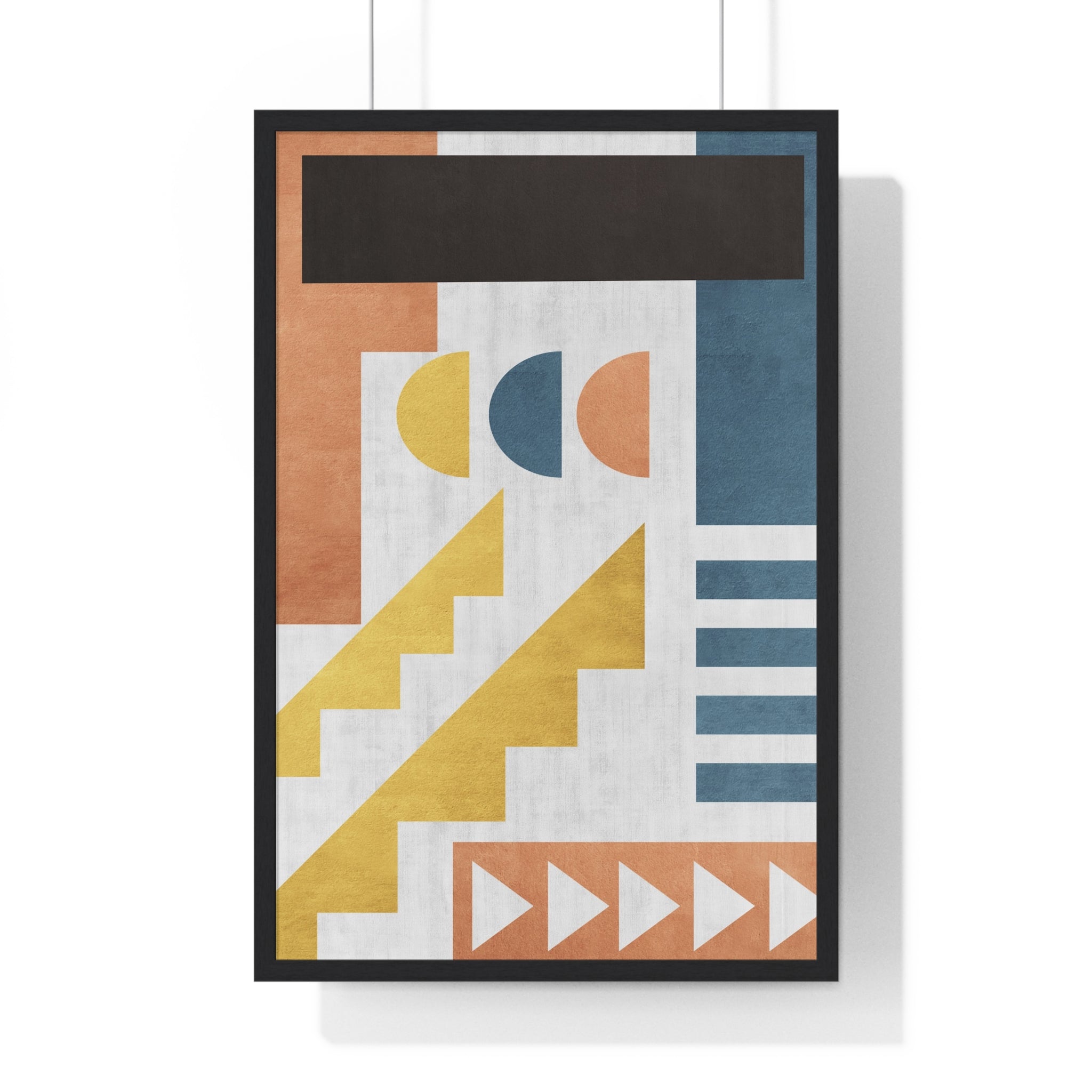 Modern Abstract Carpet Texture Art Prints in Wooden Frames with Premium Museum-Grade Matte Paper