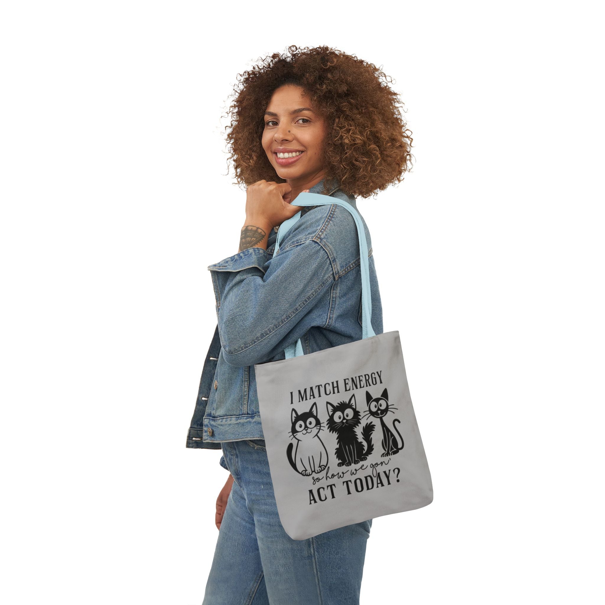 Gift for Cat Lovers – Light Grey Tote Bag