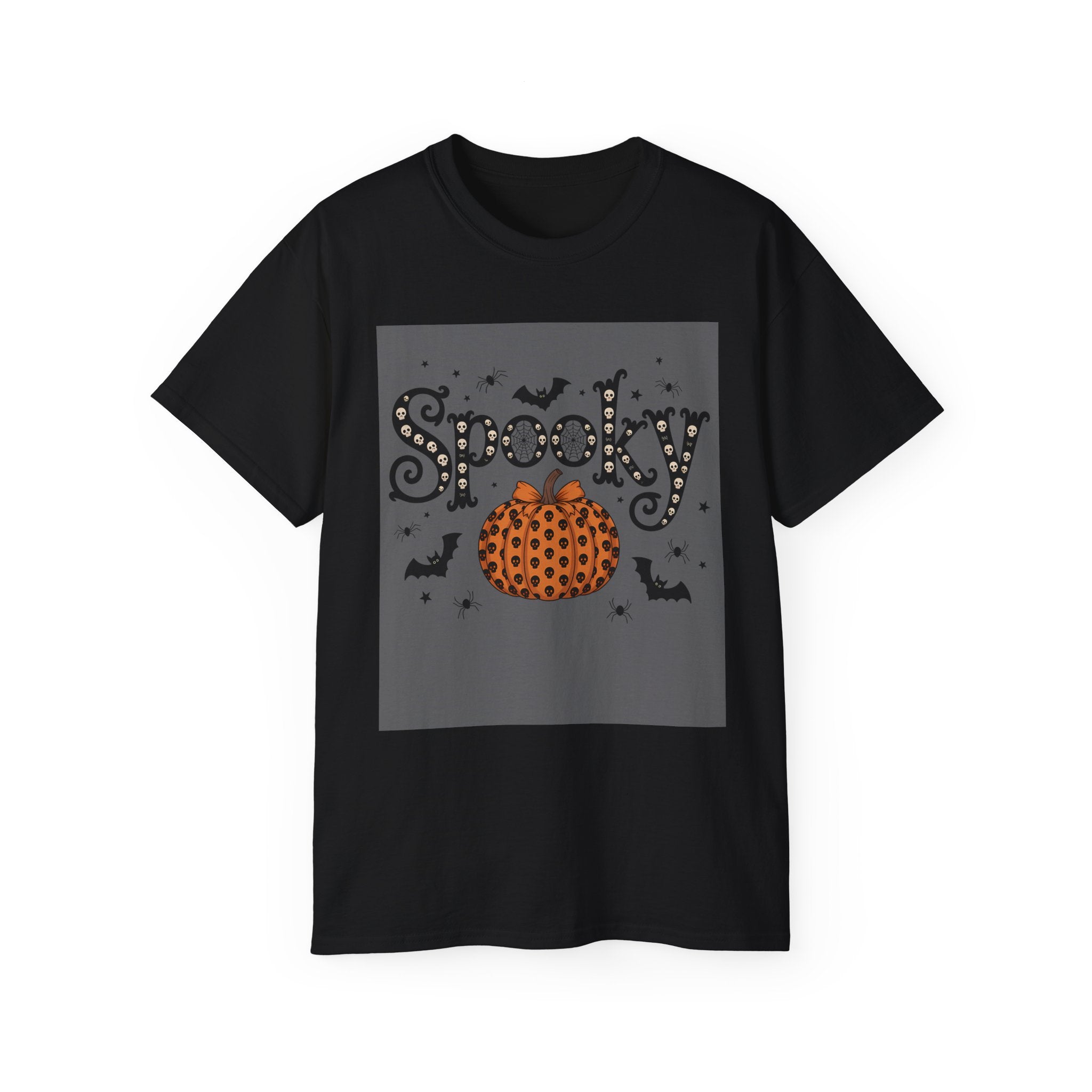 Spooky Skull Pumpkin Halloween T-Shirt | Gallory Hive