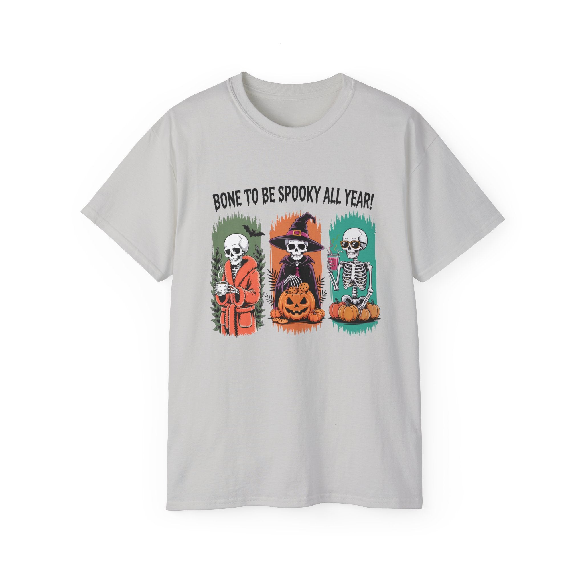 Spooky All Year Skeleton Halloween Tee | Gallory Hive