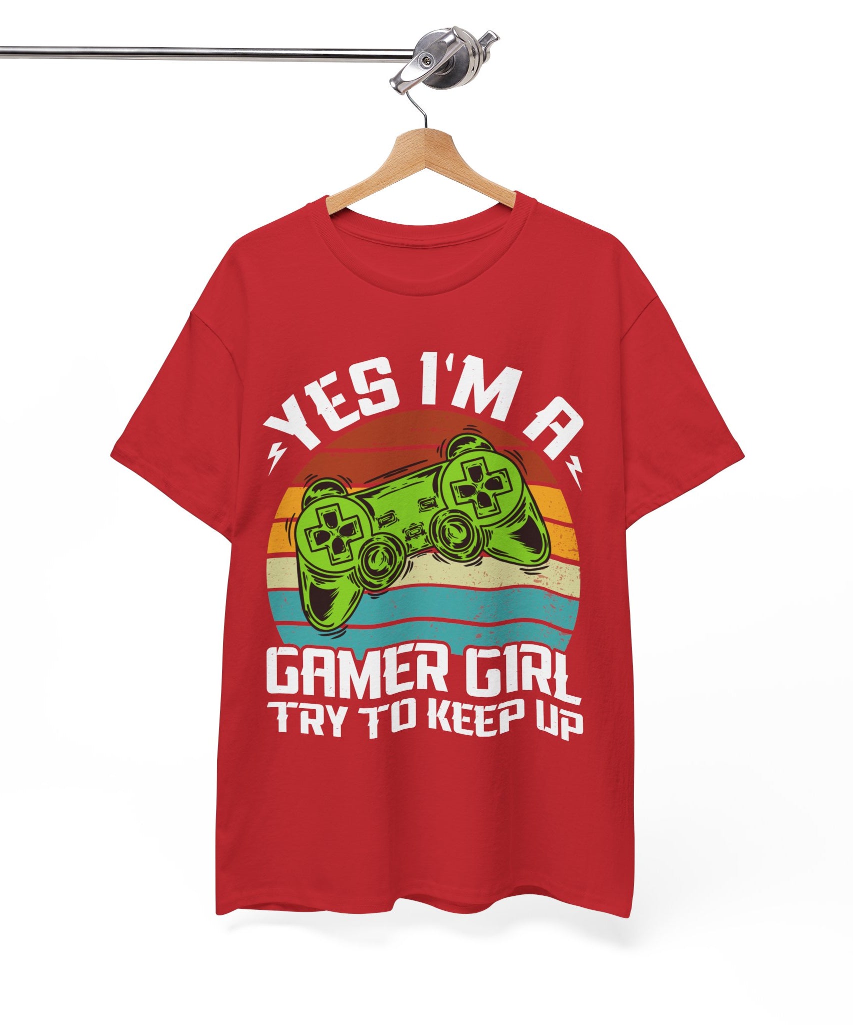 Retro Gamer Girl Tee - Gaming Vibes | Gallory Hive