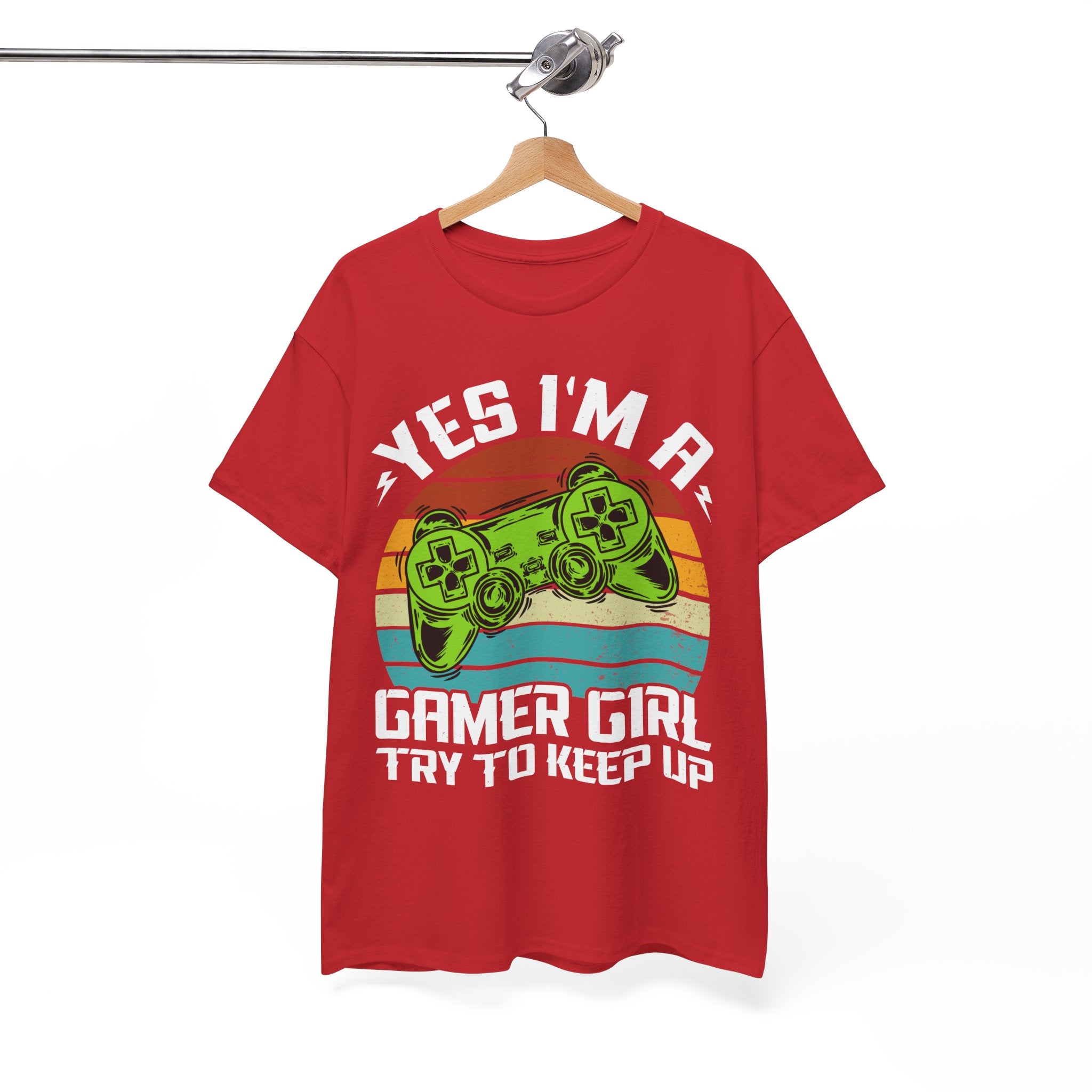 Retro Gamer Girl Tee - Gaming Vibes | Gallory Hive