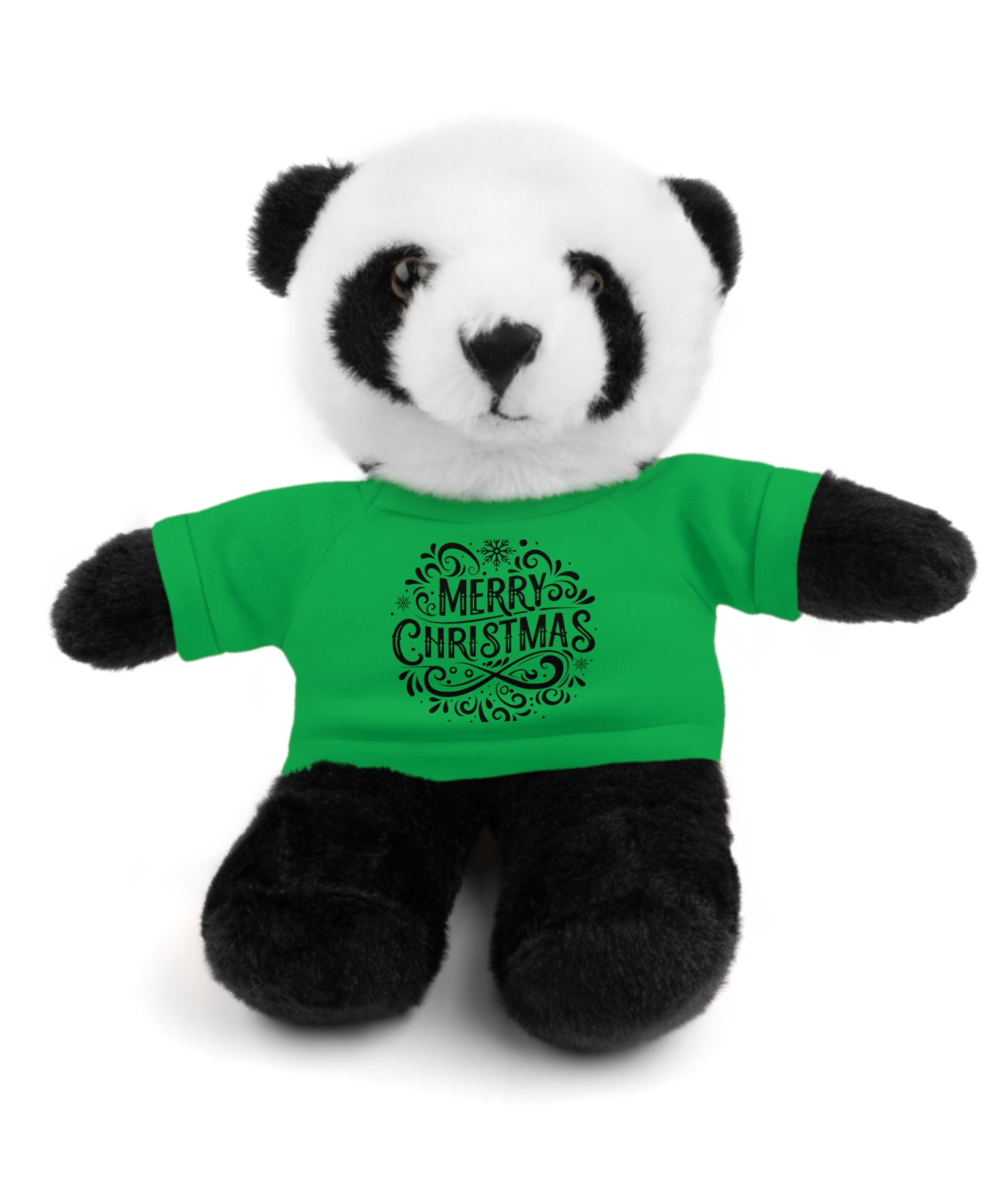 Festive Merry Christmas Stuffed Panda | Gallory Hive