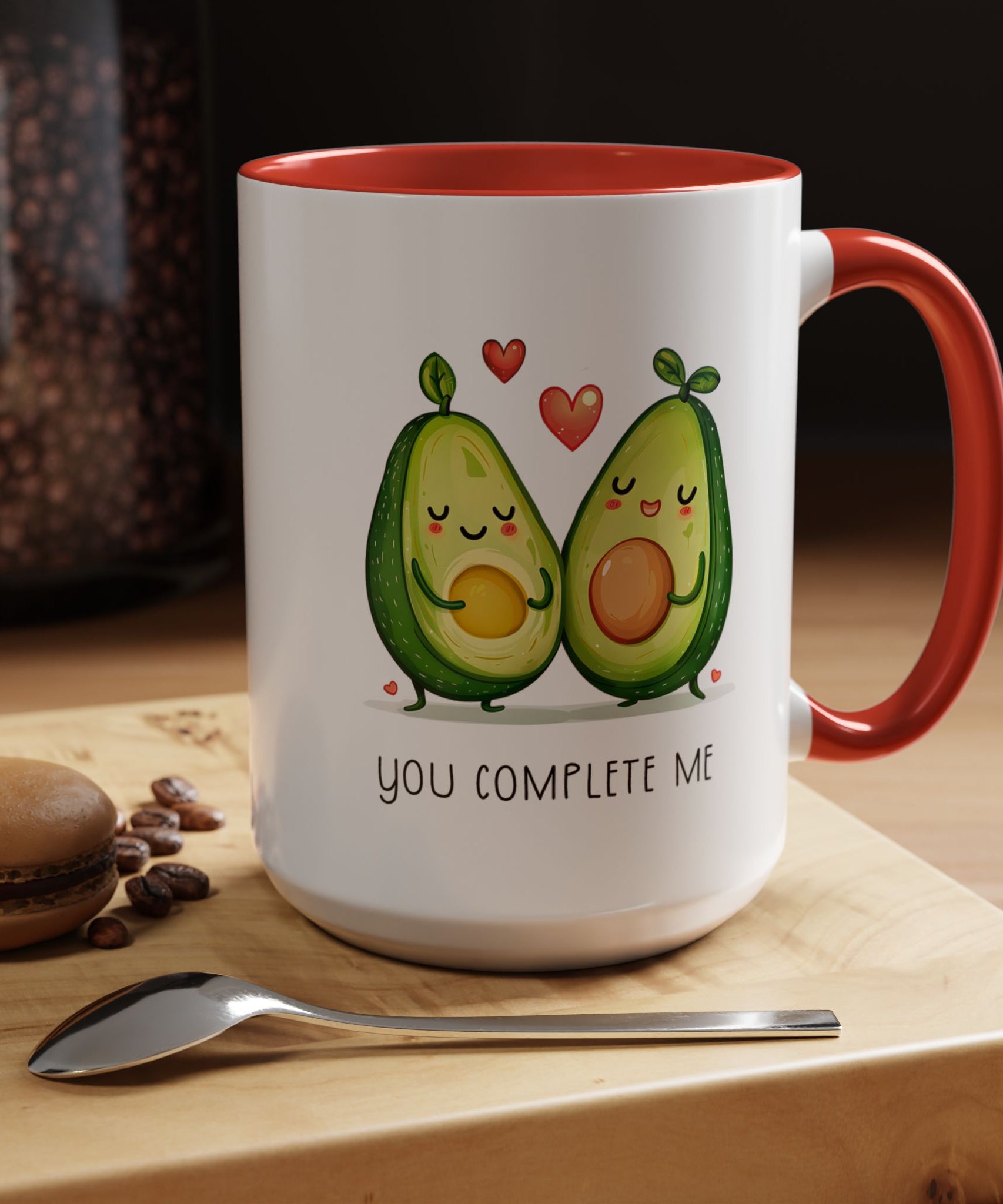 Funny Avocado Couple Ceramic Coffee Mug | Gallory Hive