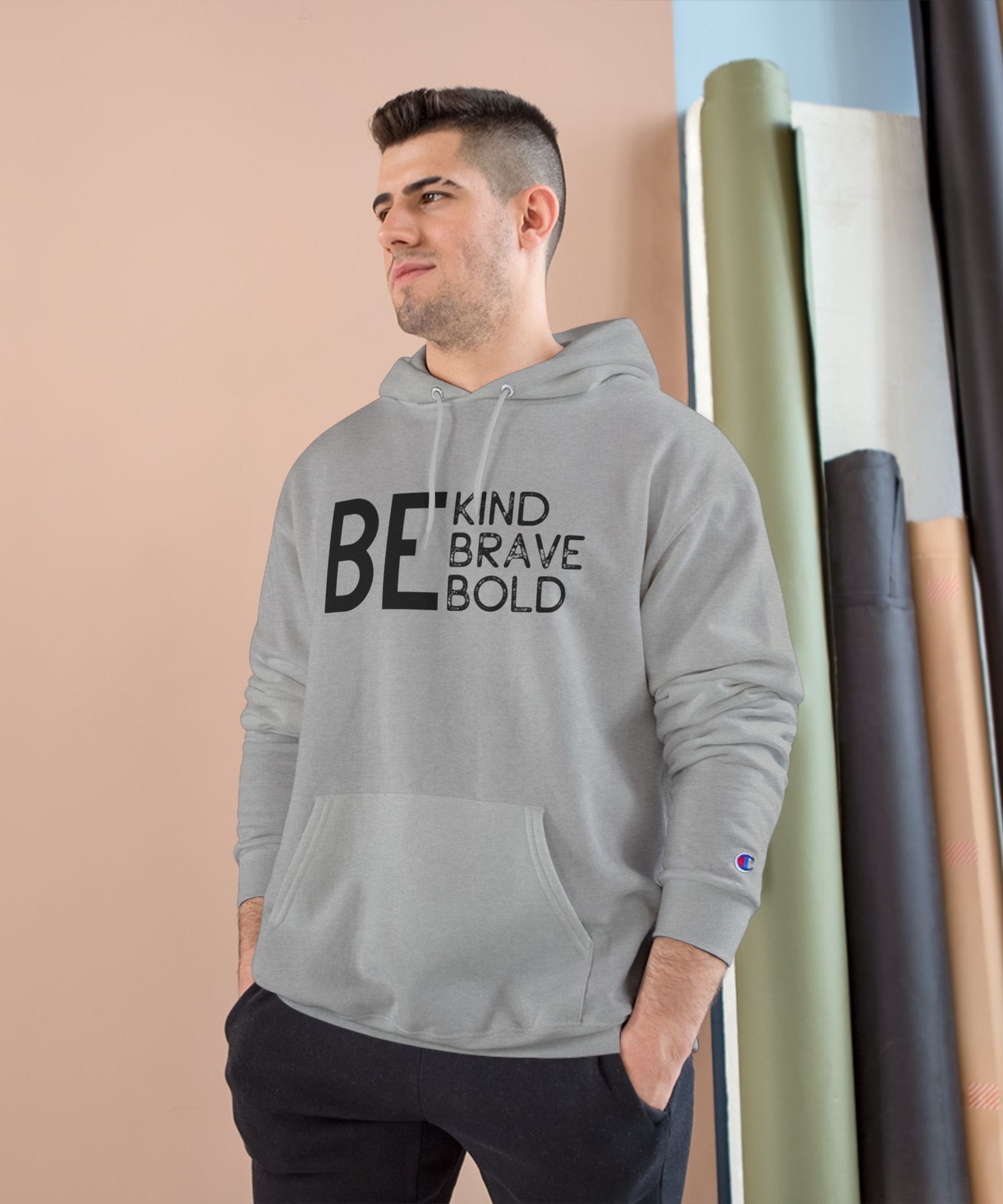Be Original Hand Sign Hoodie by Champion