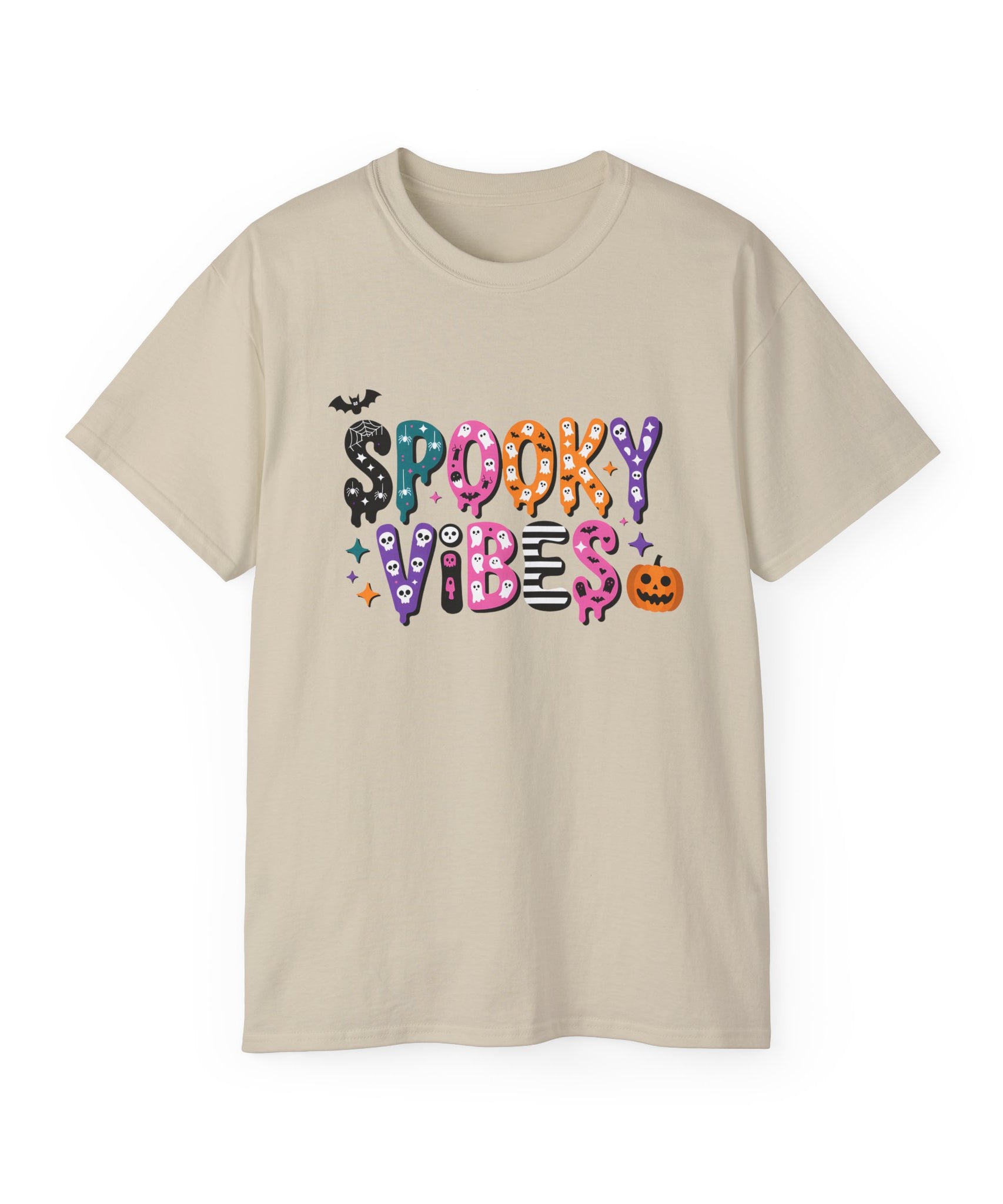 Halloween Spooky Vibes Graphic Tee | Gallory Hive