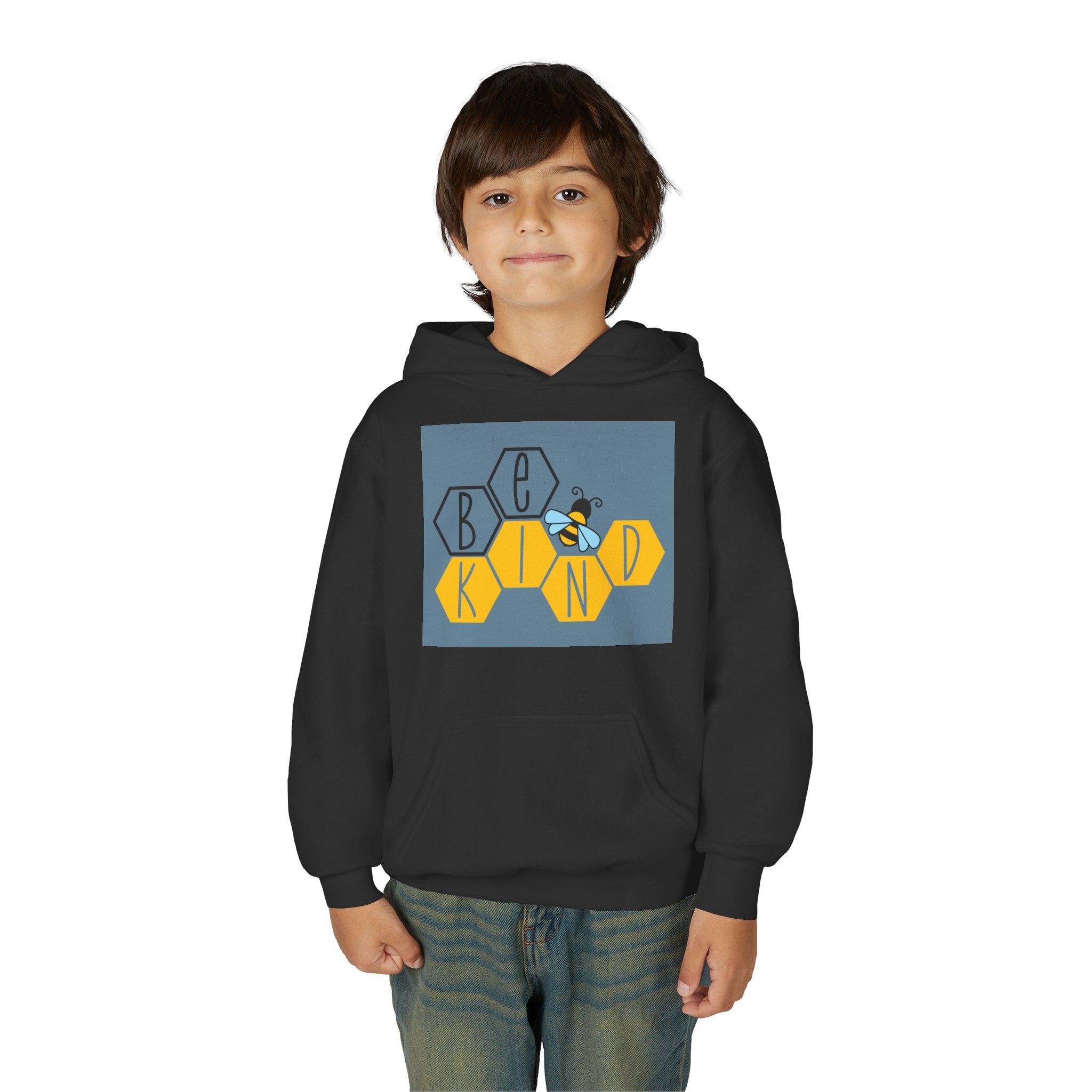 Unisex Kids Hoodie – Bee Kind & Cozy | Gallory Hive