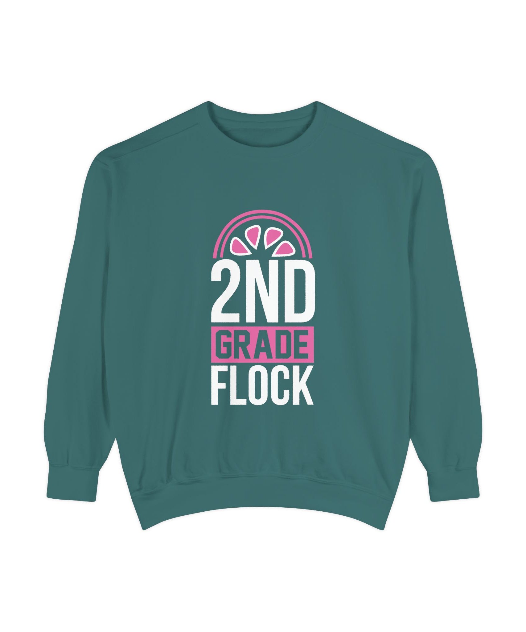 Unisex 2nd Grade Flock Sweatshirt | Perfect for Teachers, Back to School, Classroom, Gift for Kids, Cozy Style