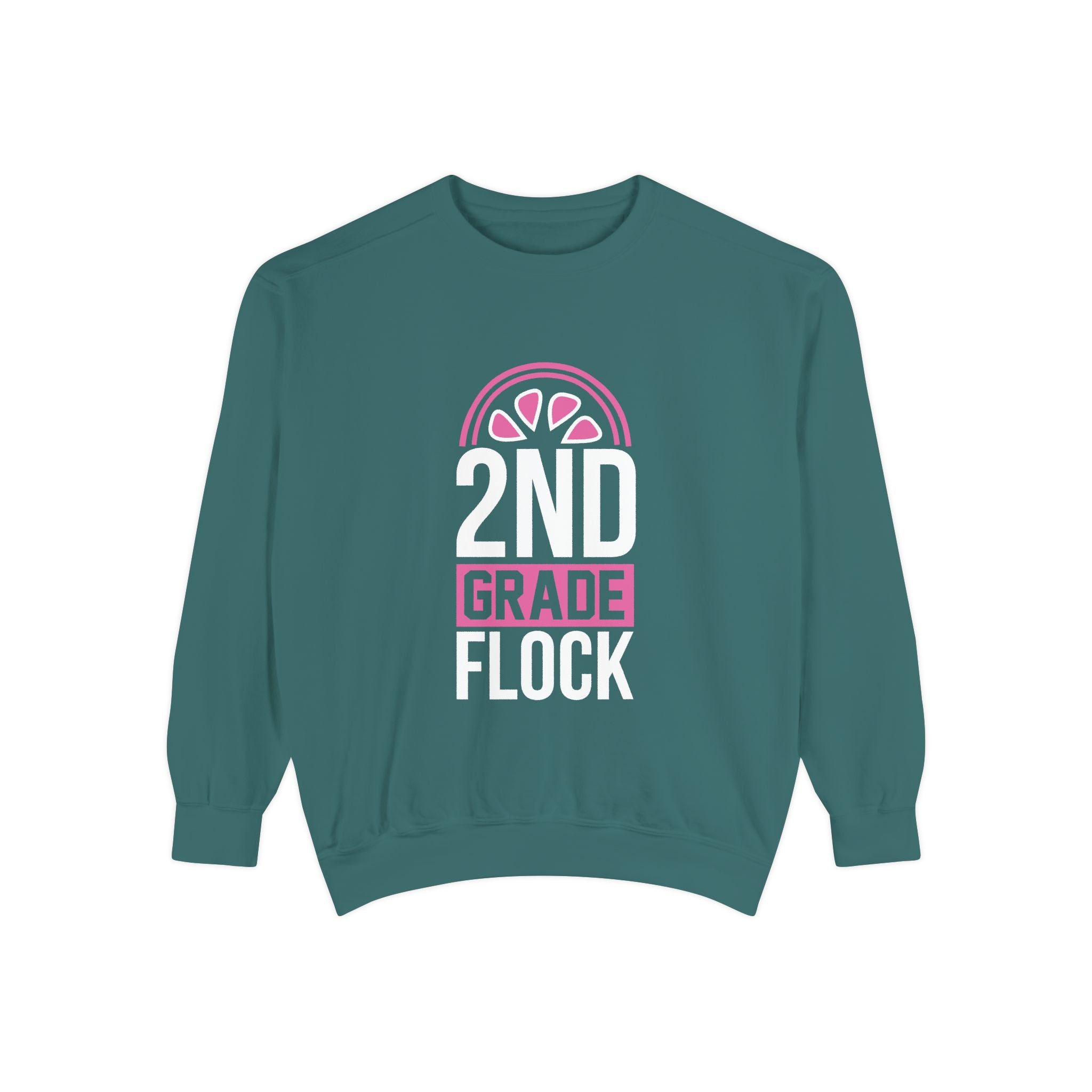 Unisex 2nd Grade Flock Sweatshirt | Perfect for Teachers, Back to School, Classroom, Gift for Kids, Cozy Style