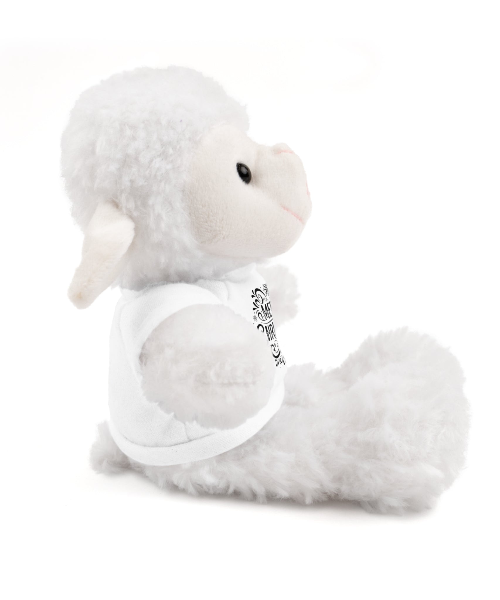 Festive Merry Christmas Stuffed Sheep | Gallory Hive