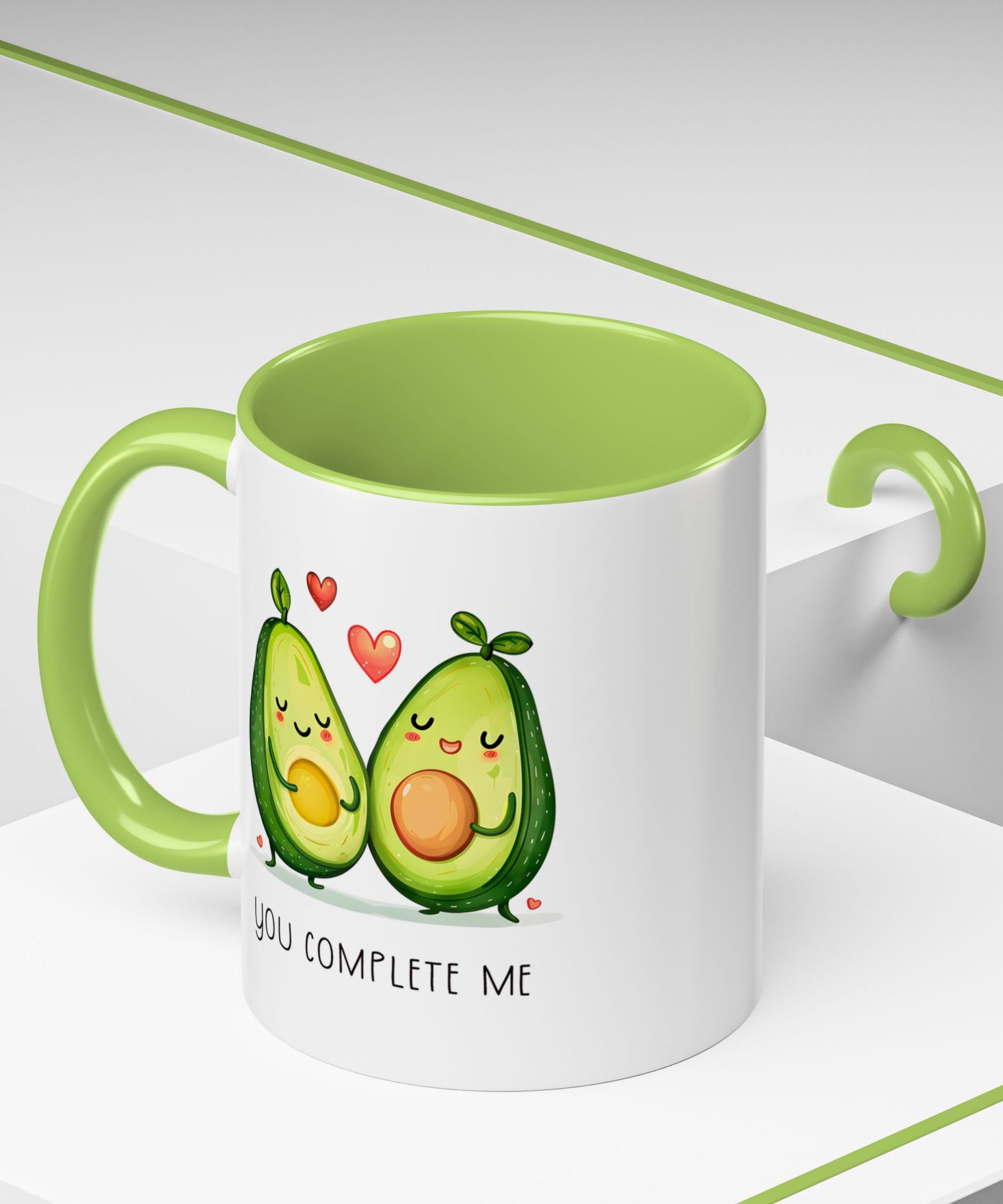 Funny Avocado Couple Ceramic Coffee Mug | Gallory Hive