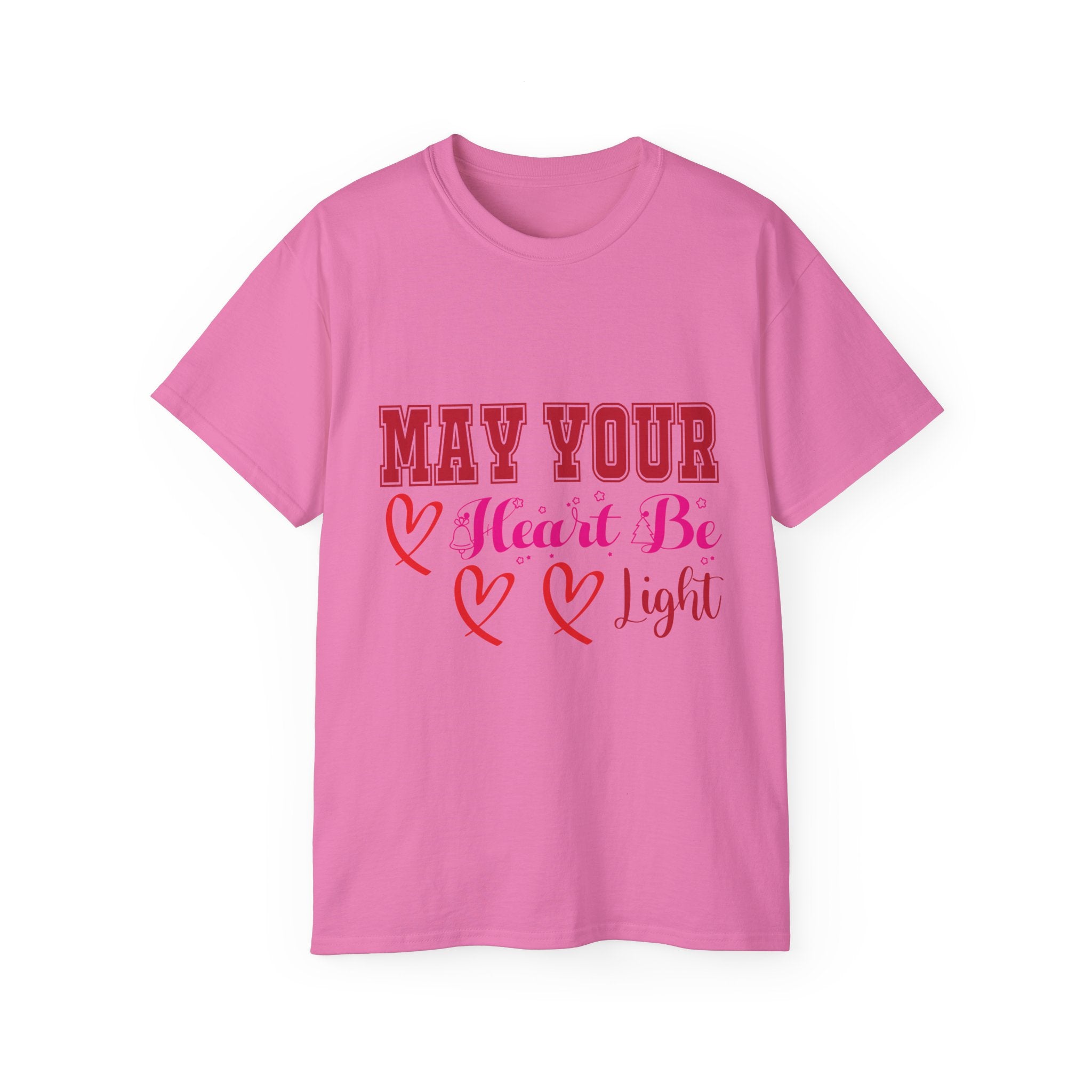 May Your Heart Be Light Christmas T-Shirt | Gallory Hive