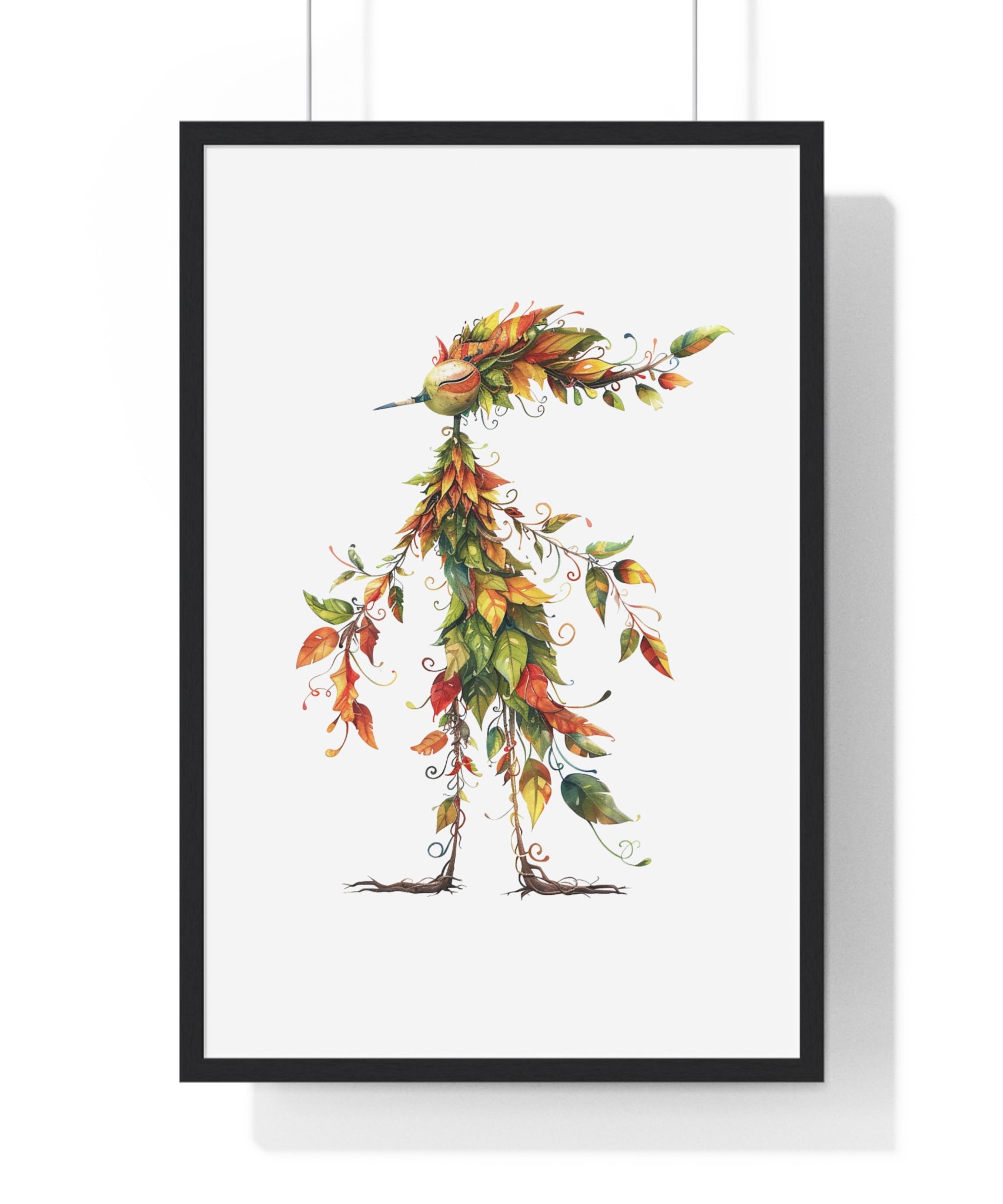 Autumn Leaf Spirit – Whimsical Nature Wall Art | Gallory Hive
