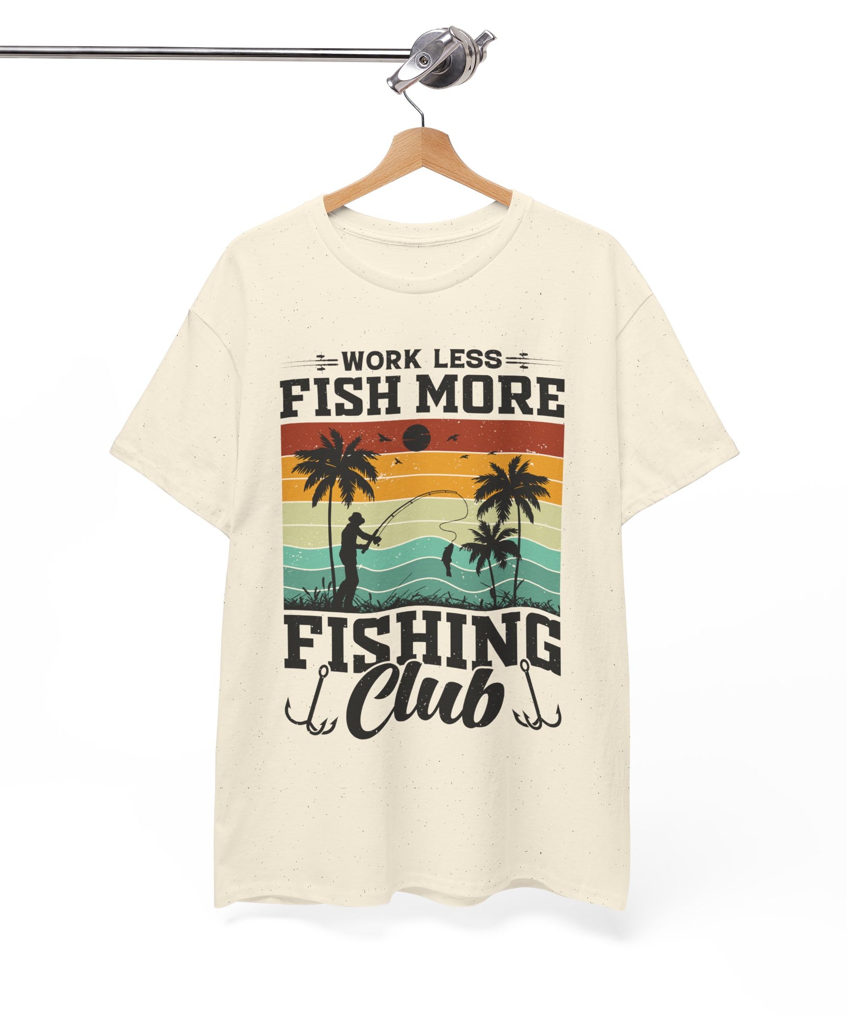 Retro Fisherman Sunset T-Shirt | Gallory Hive