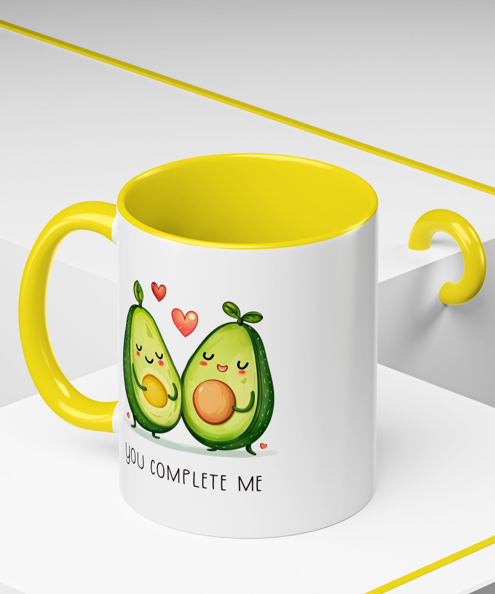 Funny Avocado Couple Ceramic Coffee Mug | Gallory Hive