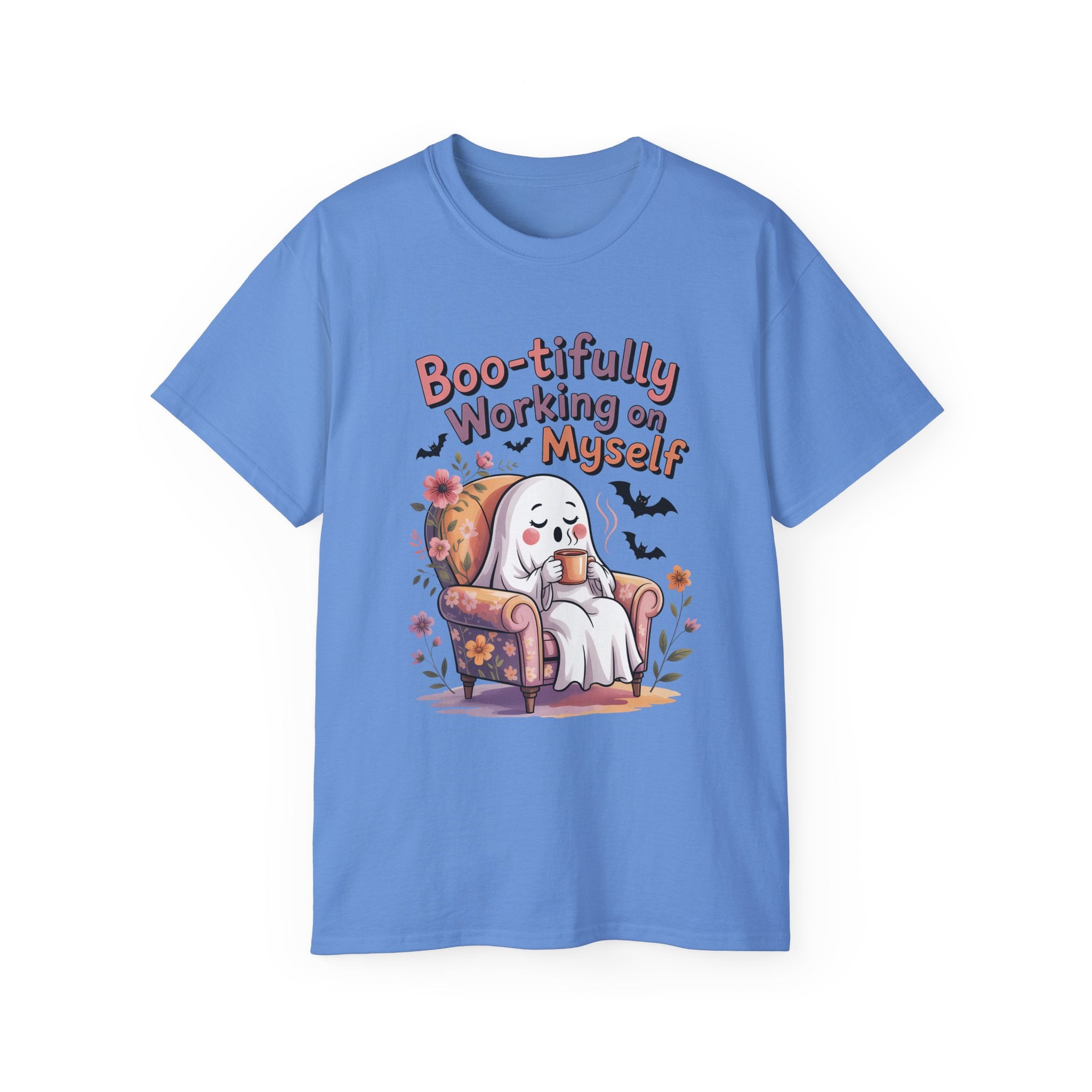 Cute Ghost Working on Myself Tee | Gallory Hive