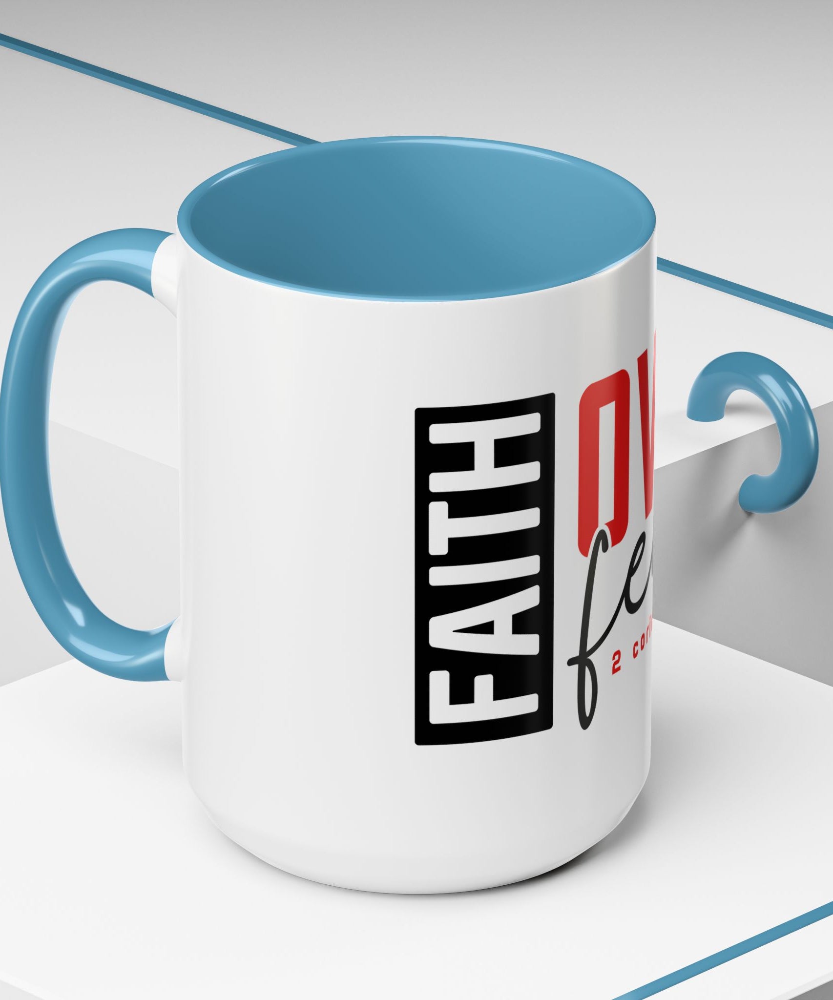 Faith Scripture Accent Coffee Mug | Gallory Hive
