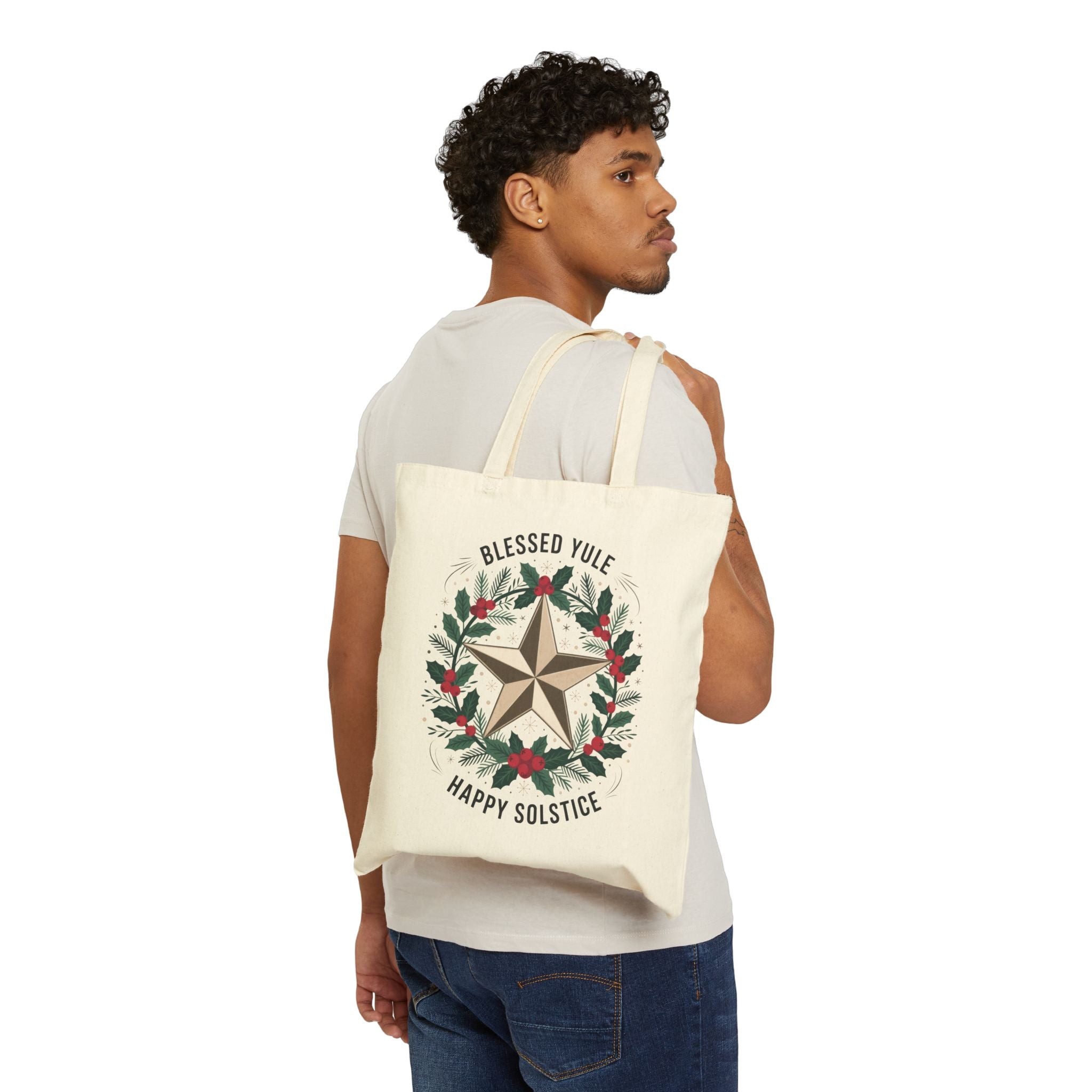 Blessed Yule Eco-Friendly Cotton Tote | Gallory Hive
