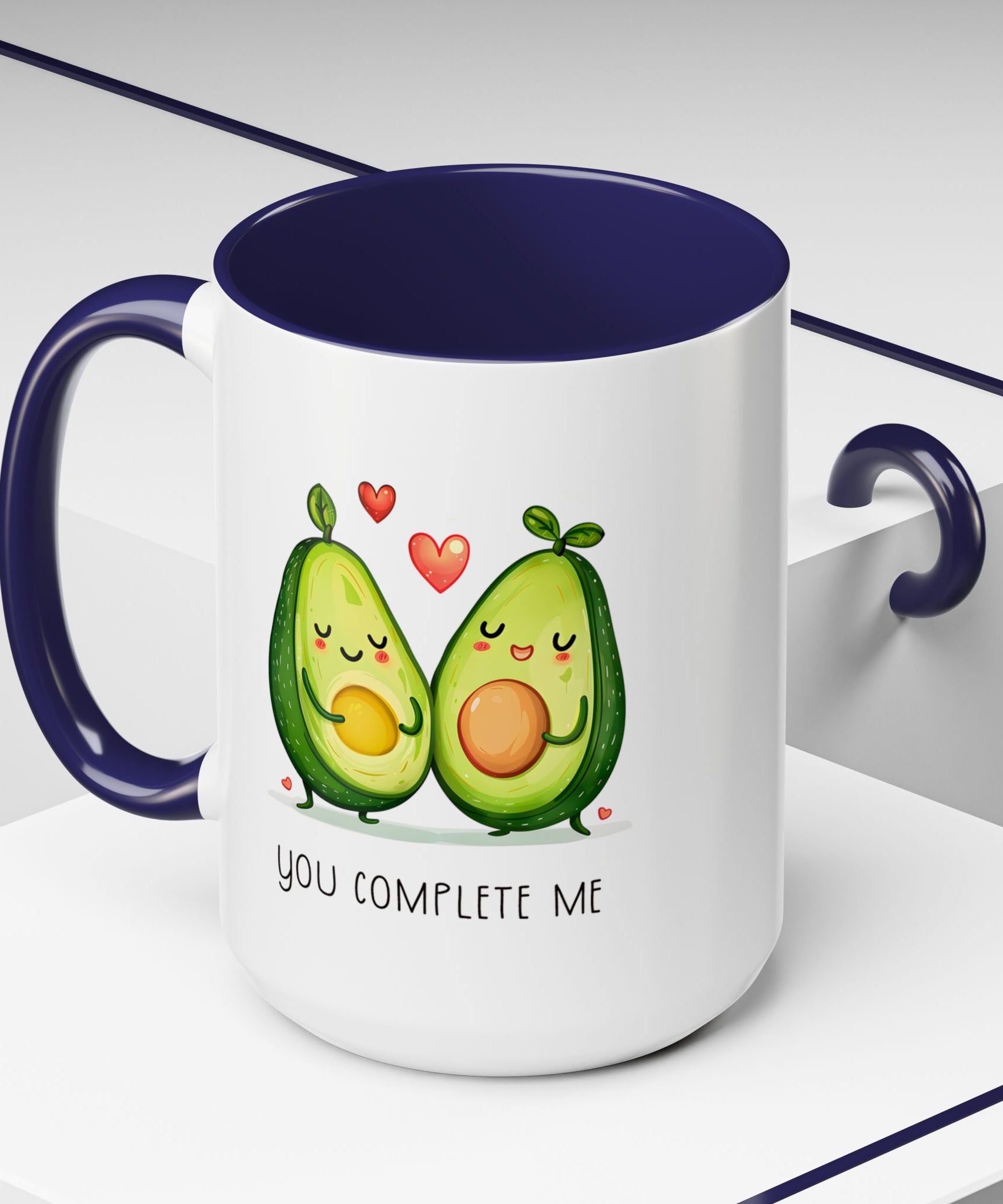 Funny Avocado Couple Ceramic Coffee Mug | Gallory Hive