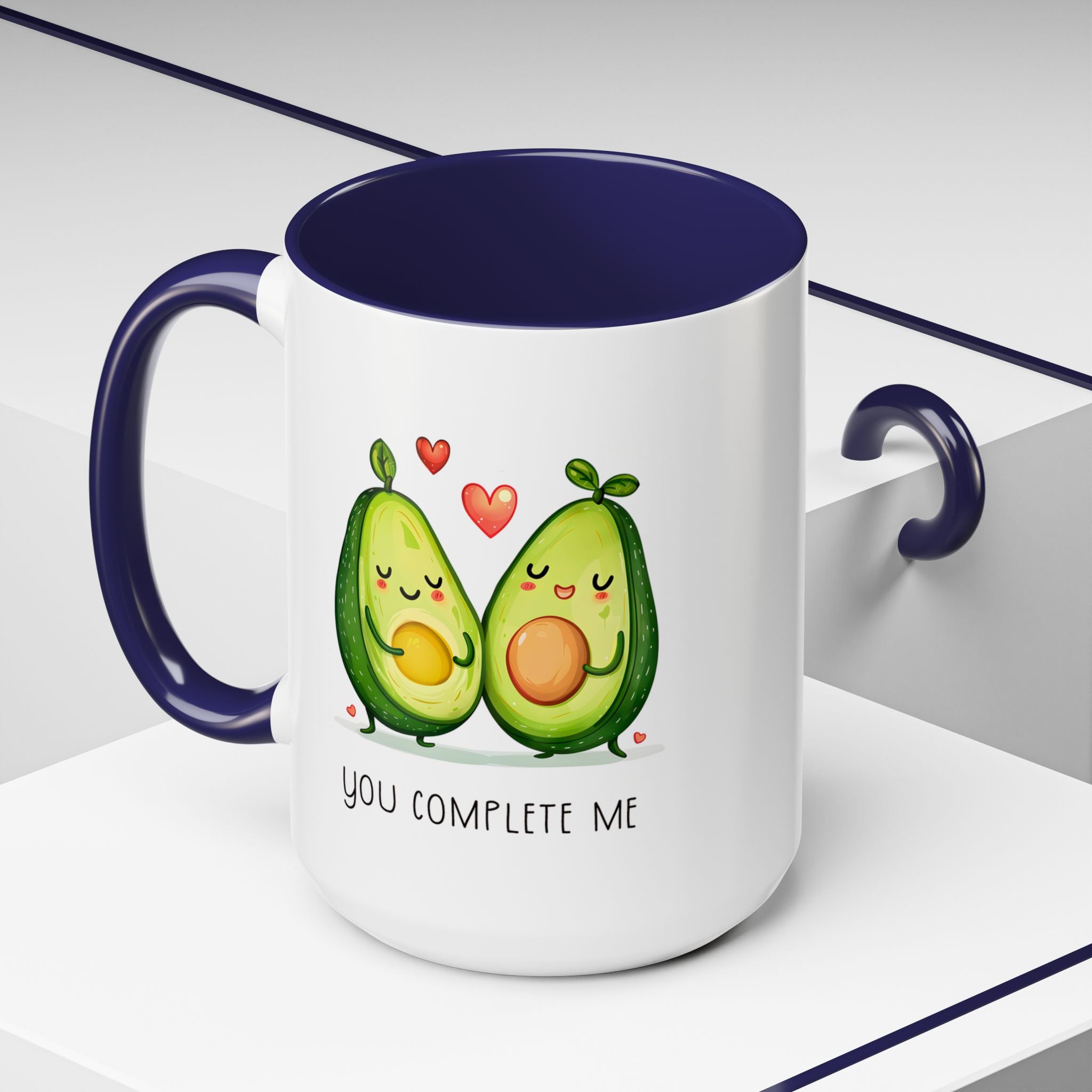 Funny Avocado Couple Ceramic Coffee Mug | Gallory Hive