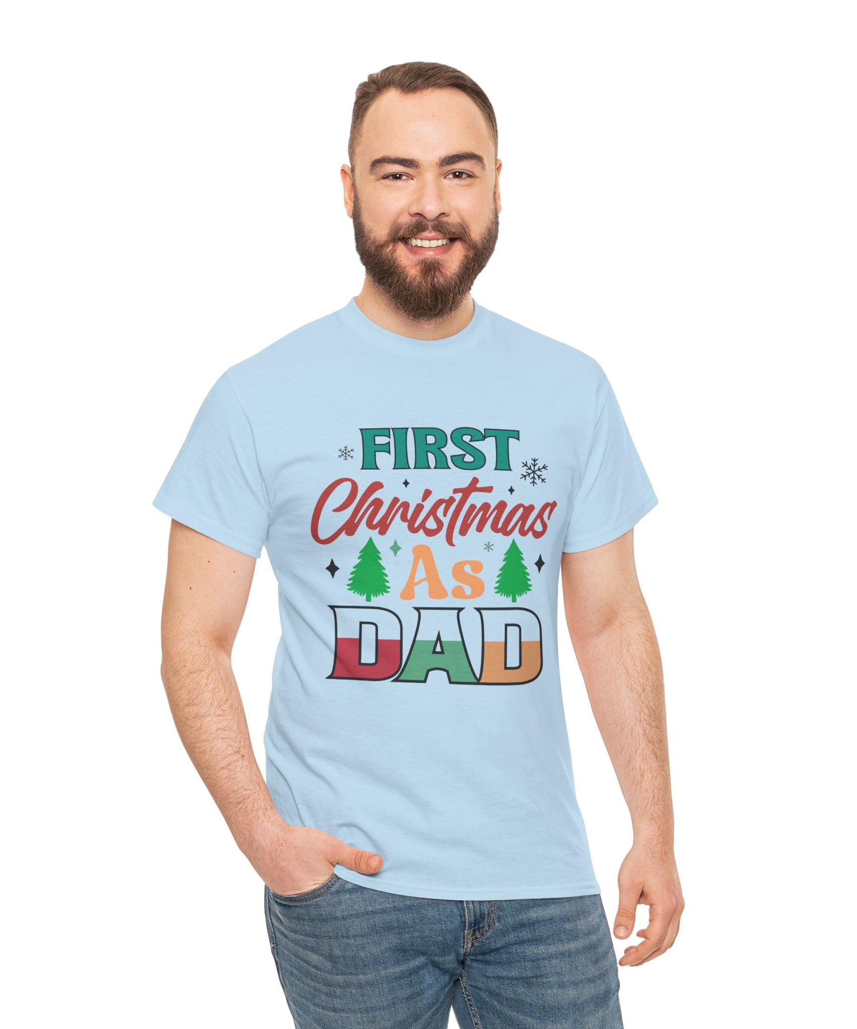 First Christmas as Dad T-Shirt | Gallory Hive