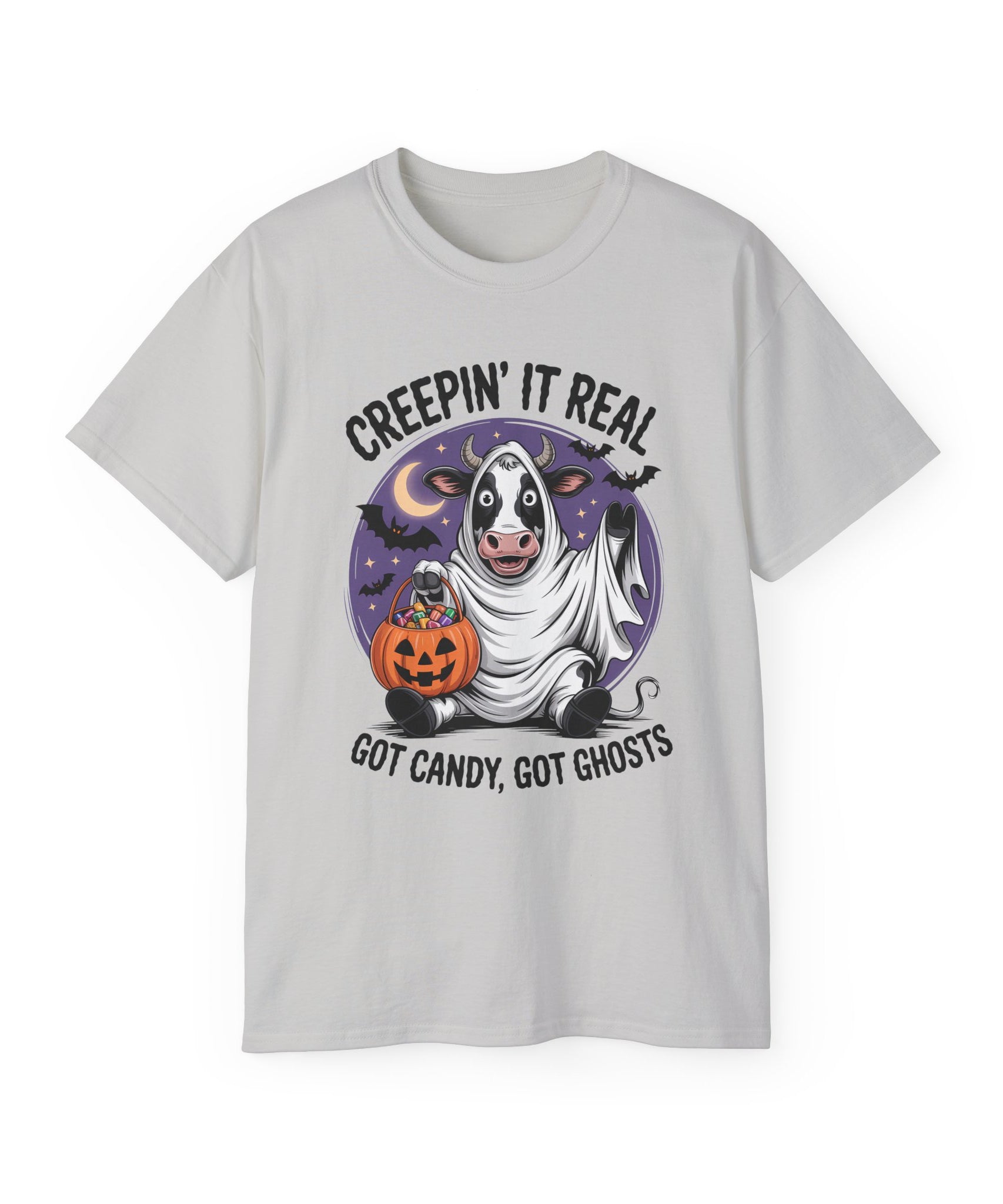 Cute Candy Cow Spooky Season Shirt | Gallory Hive