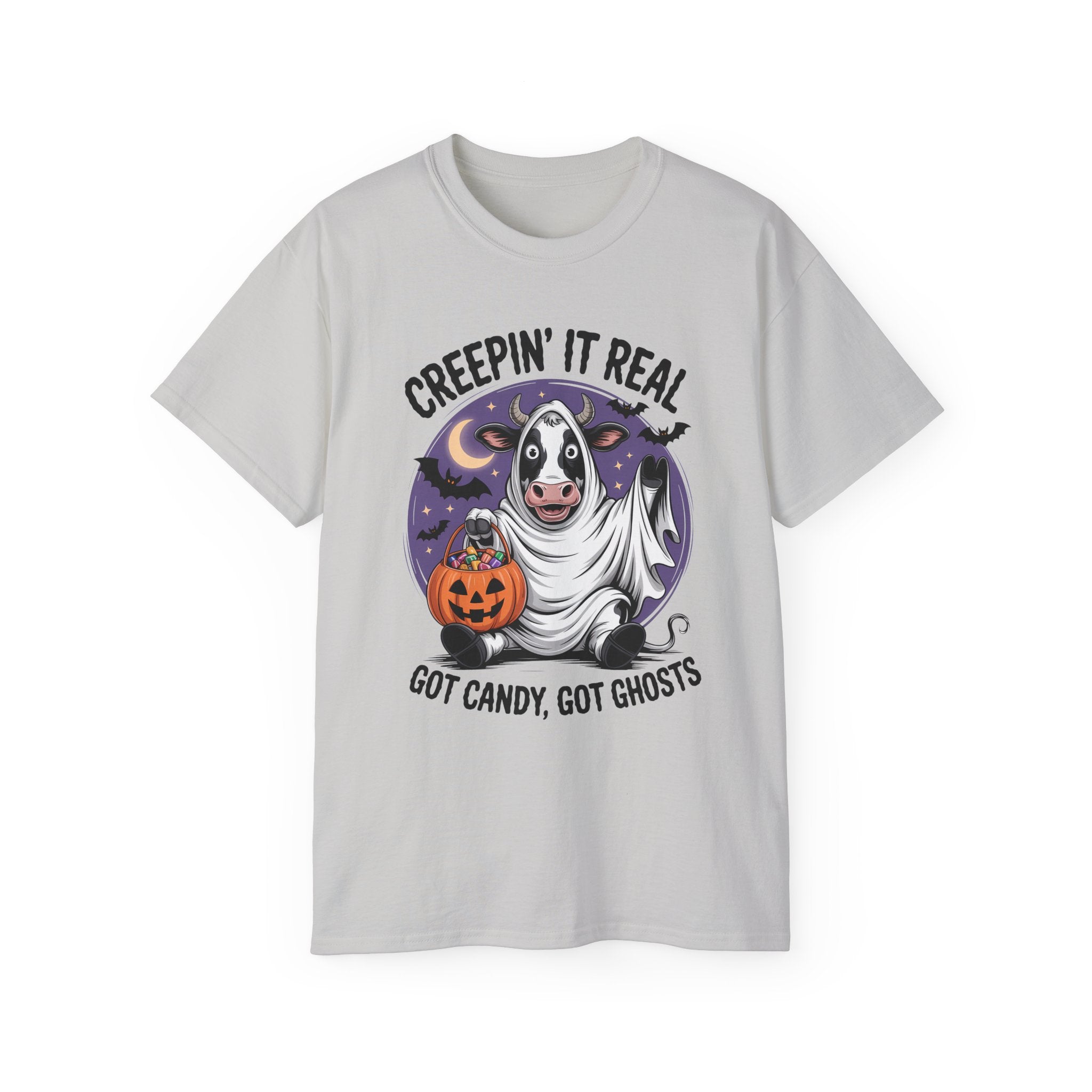 Cute Candy Cow Spooky Season Shirt | Gallory Hive
