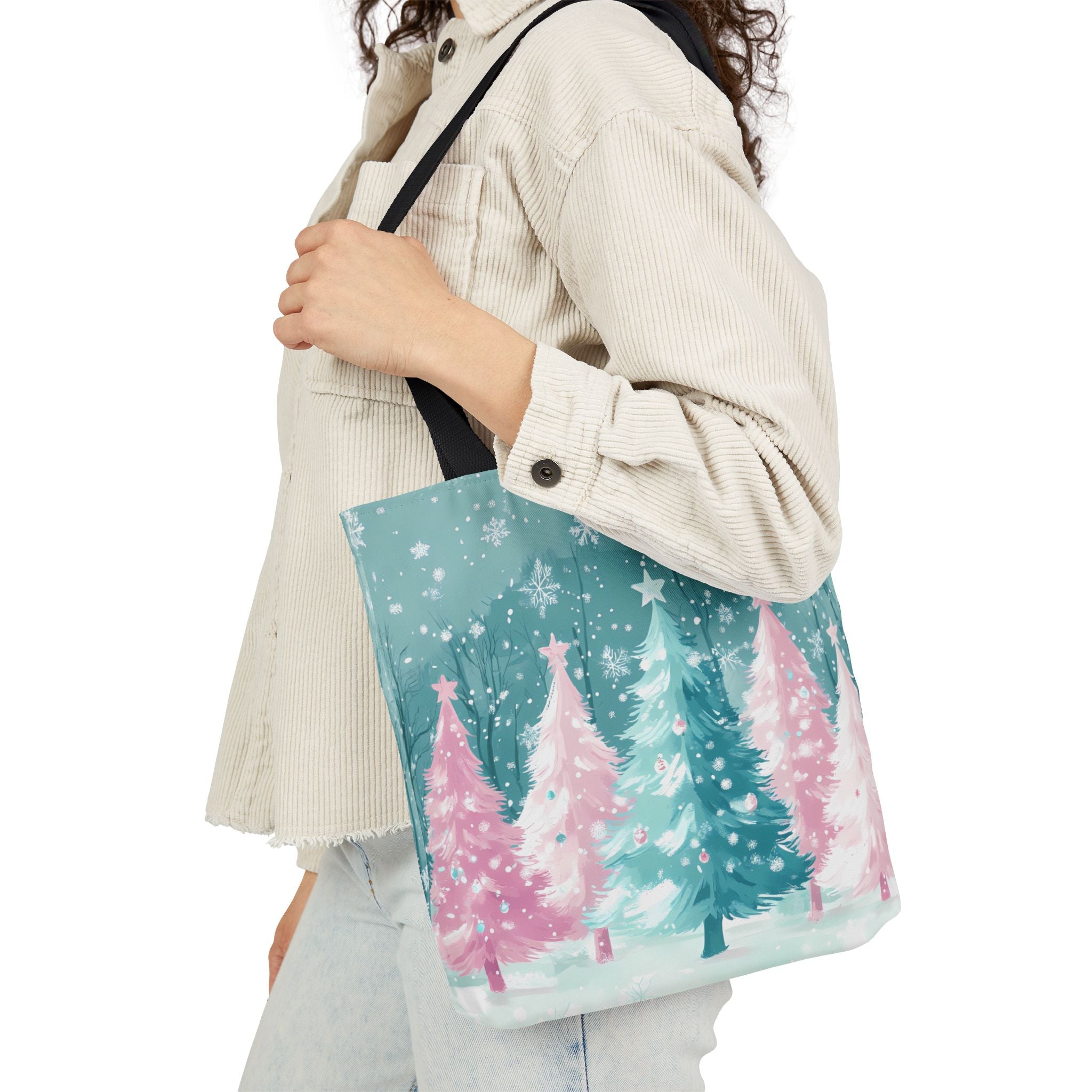 Winter Palm Trees Canvas Polyester Tote Bag | Gallory Hive