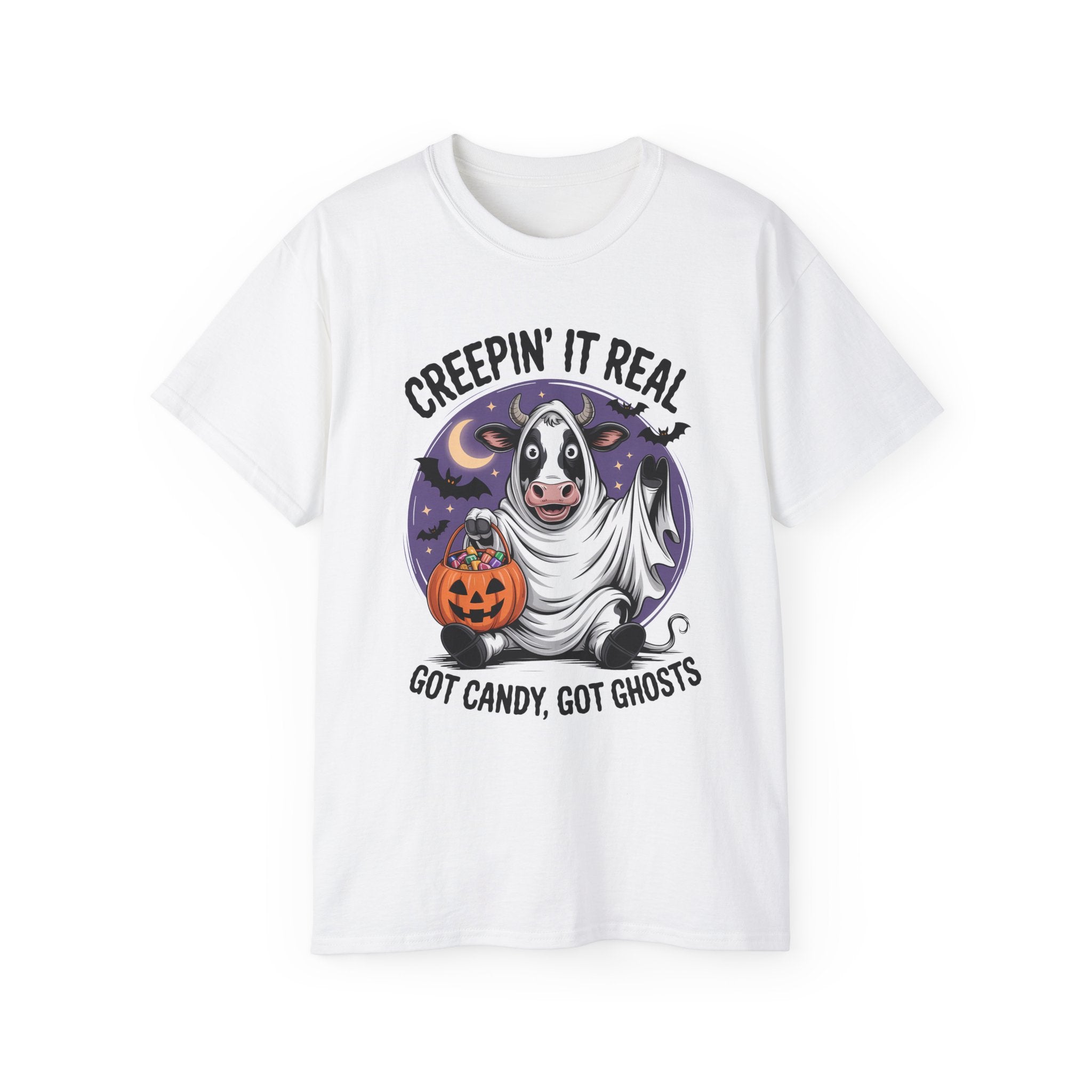 Cute Candy Cow Spooky Season Shirt | Gallory Hive