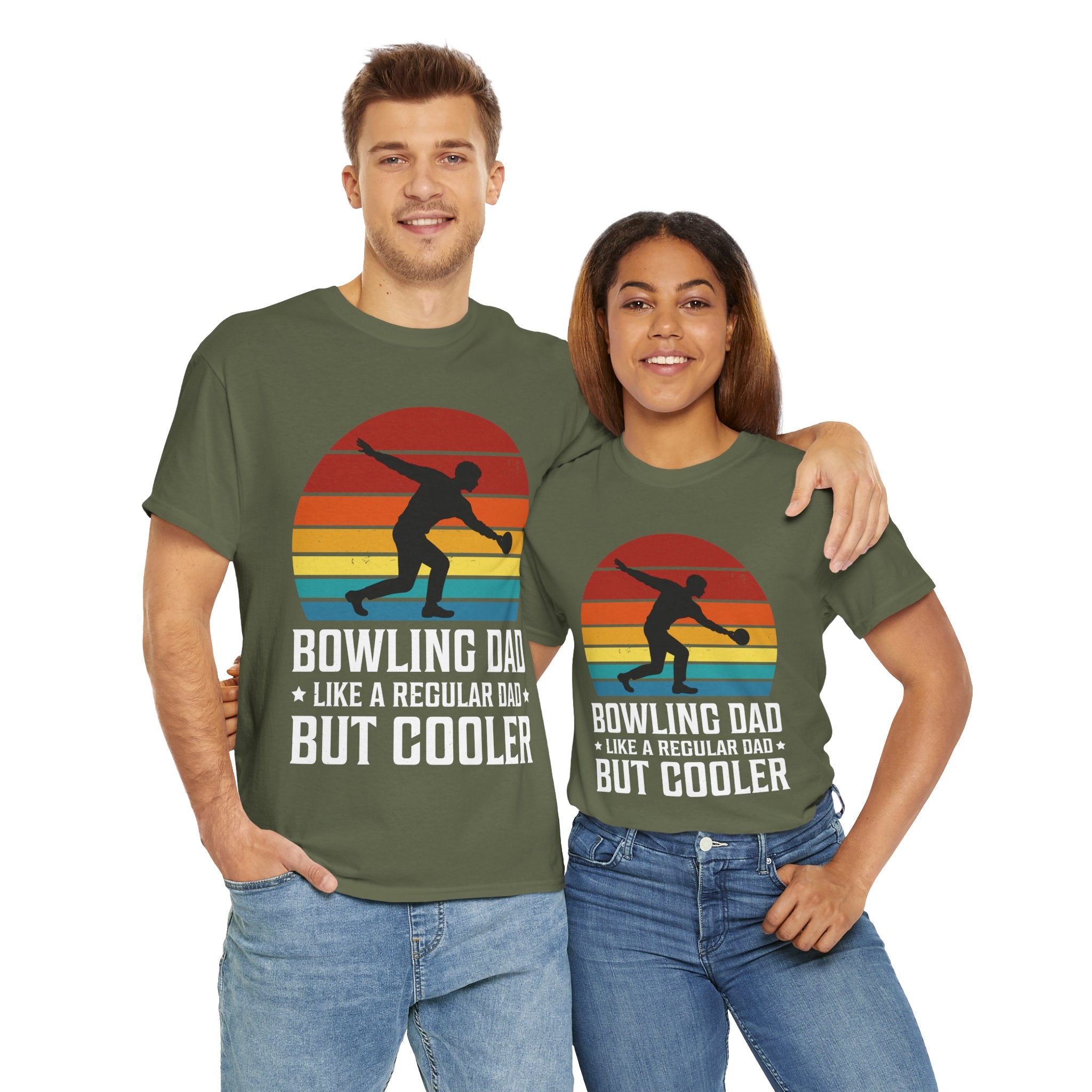 Retro Bowling Dad Tee - Unique Father's Day Gift