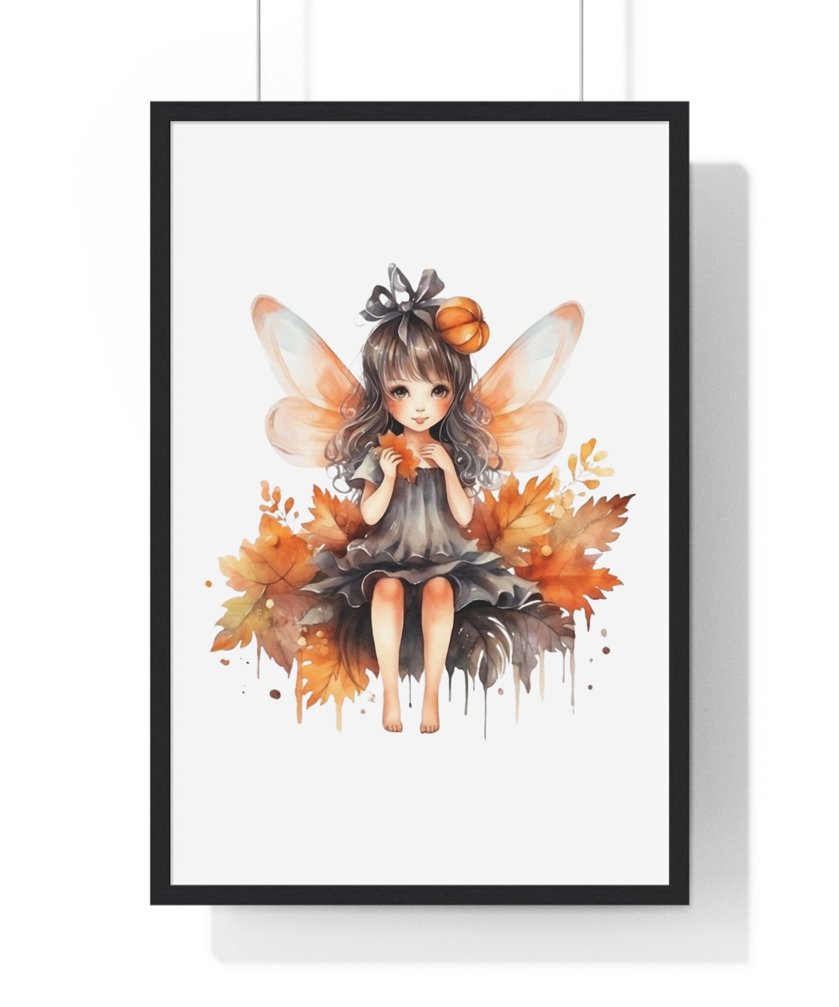 Seasonal Fairy Wall Art – Autumn Pumpkin Print | Gallory Hive