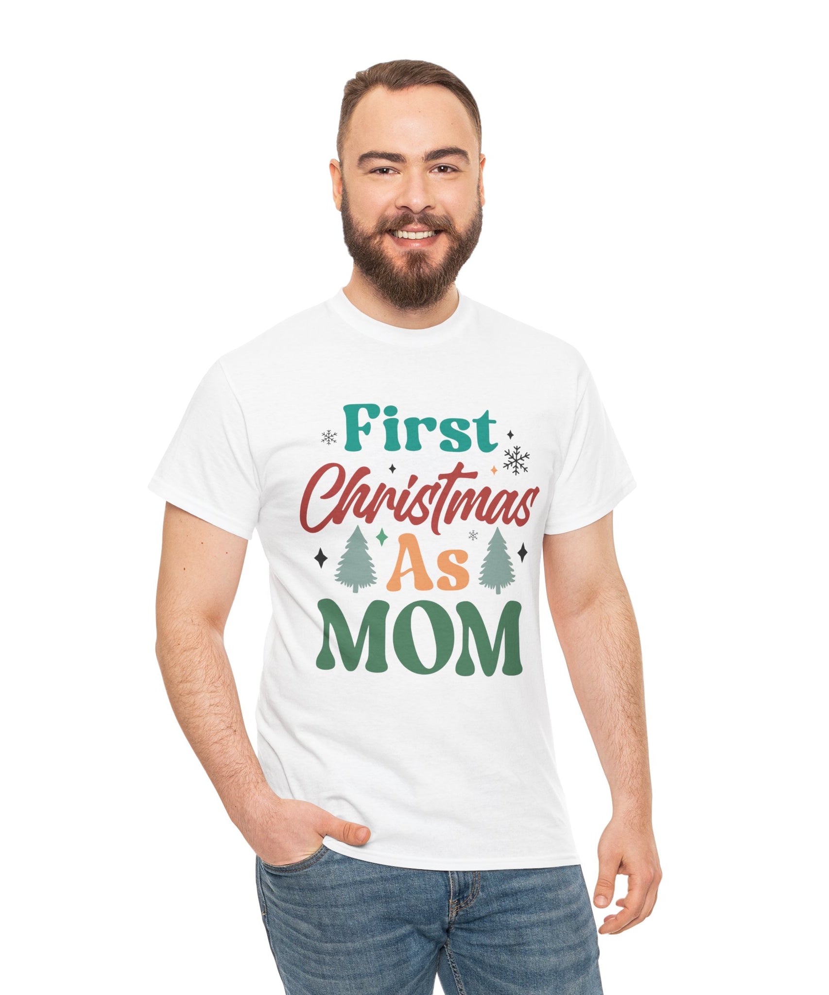 First Christmas as Mom T-Shirt | Gallory Hive