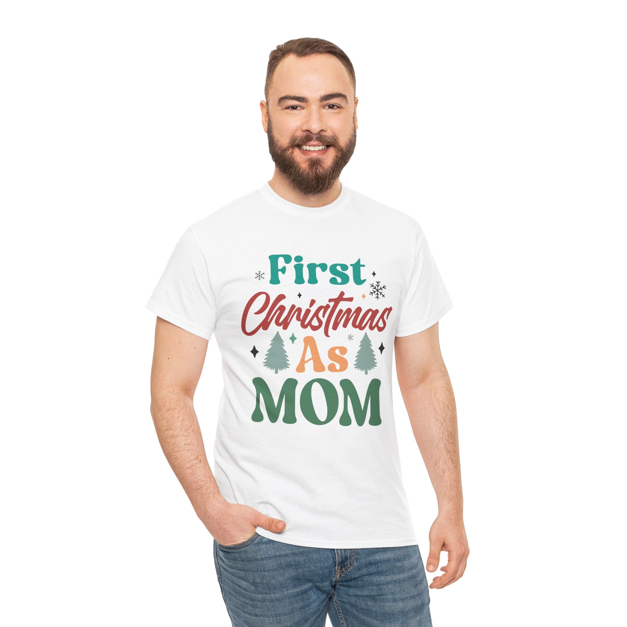 First Christmas as Mom T-Shirt | Gallory Hive