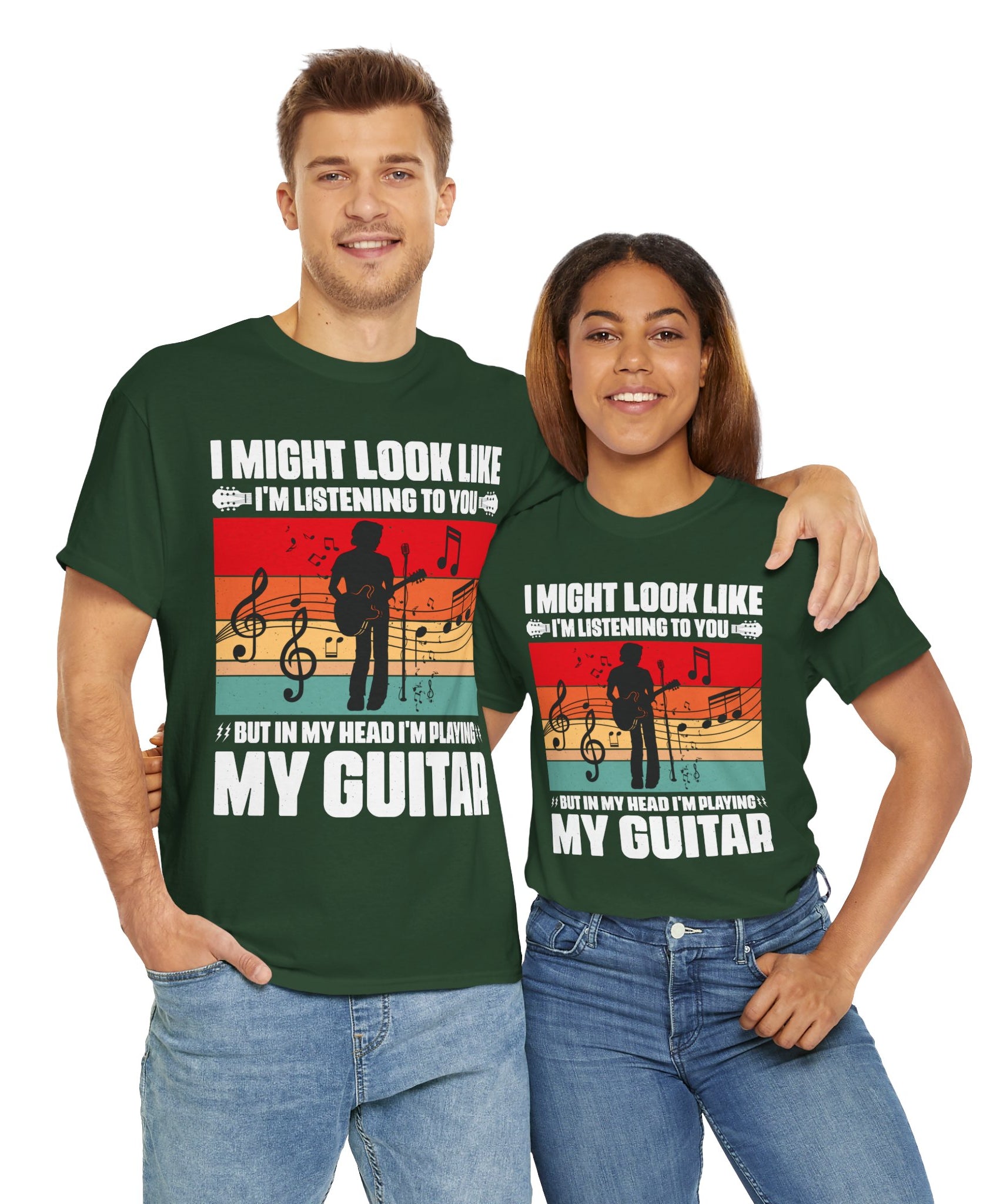 Retro Guitar Playing Mind T-Shirt