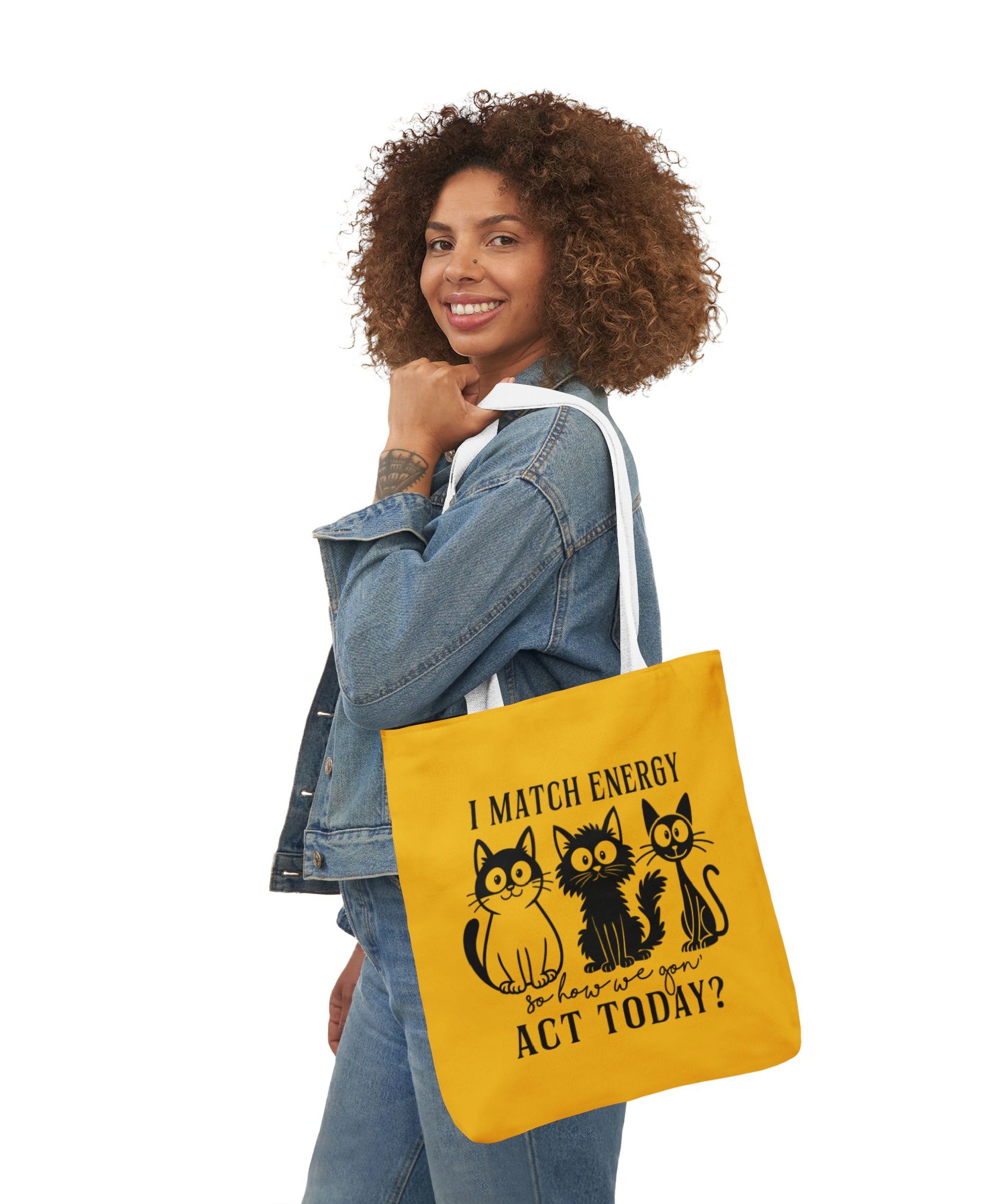 Cute Yellow Canvas Tote – Reusable Bag