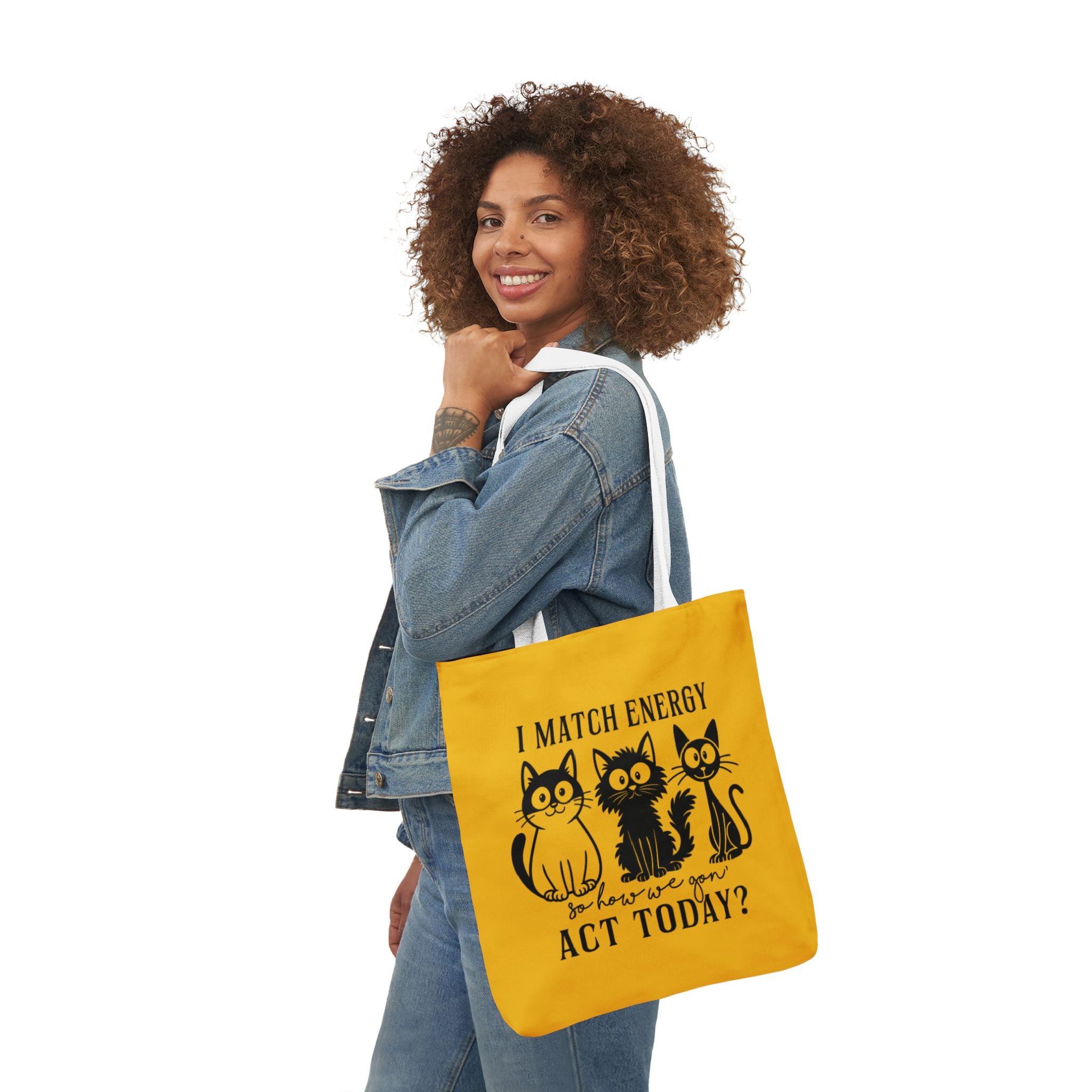 Cute Yellow Canvas Tote – Reusable Bag