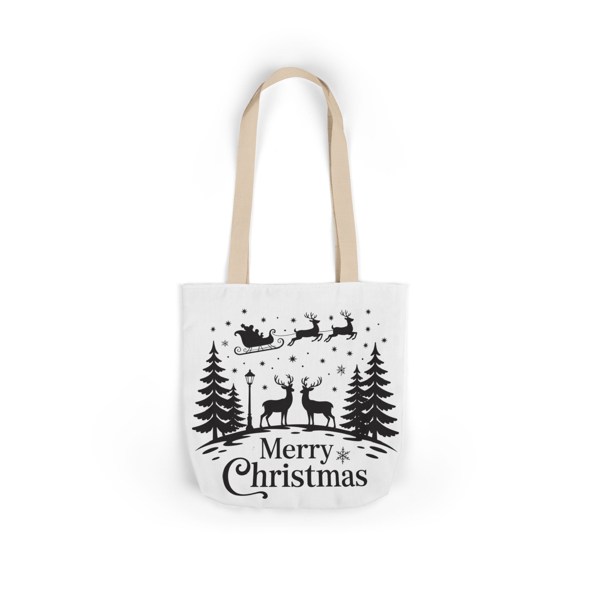 Merry Christmas Reindeer & Palm Trees Tote Bag | Gallory Hive