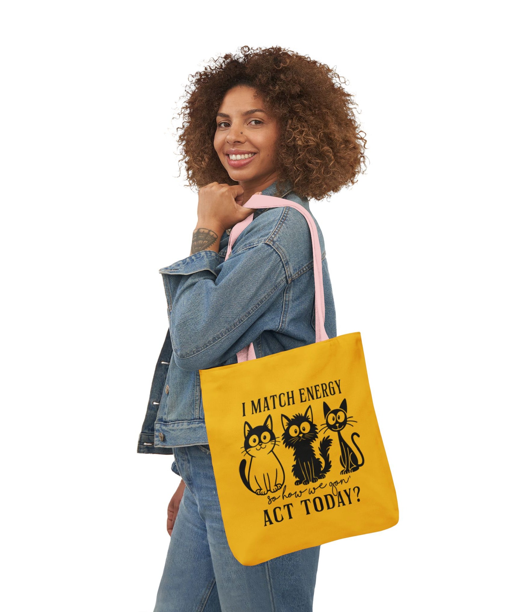 Cute Yellow Canvas Tote – Reusable Bag | Gallory Hive
