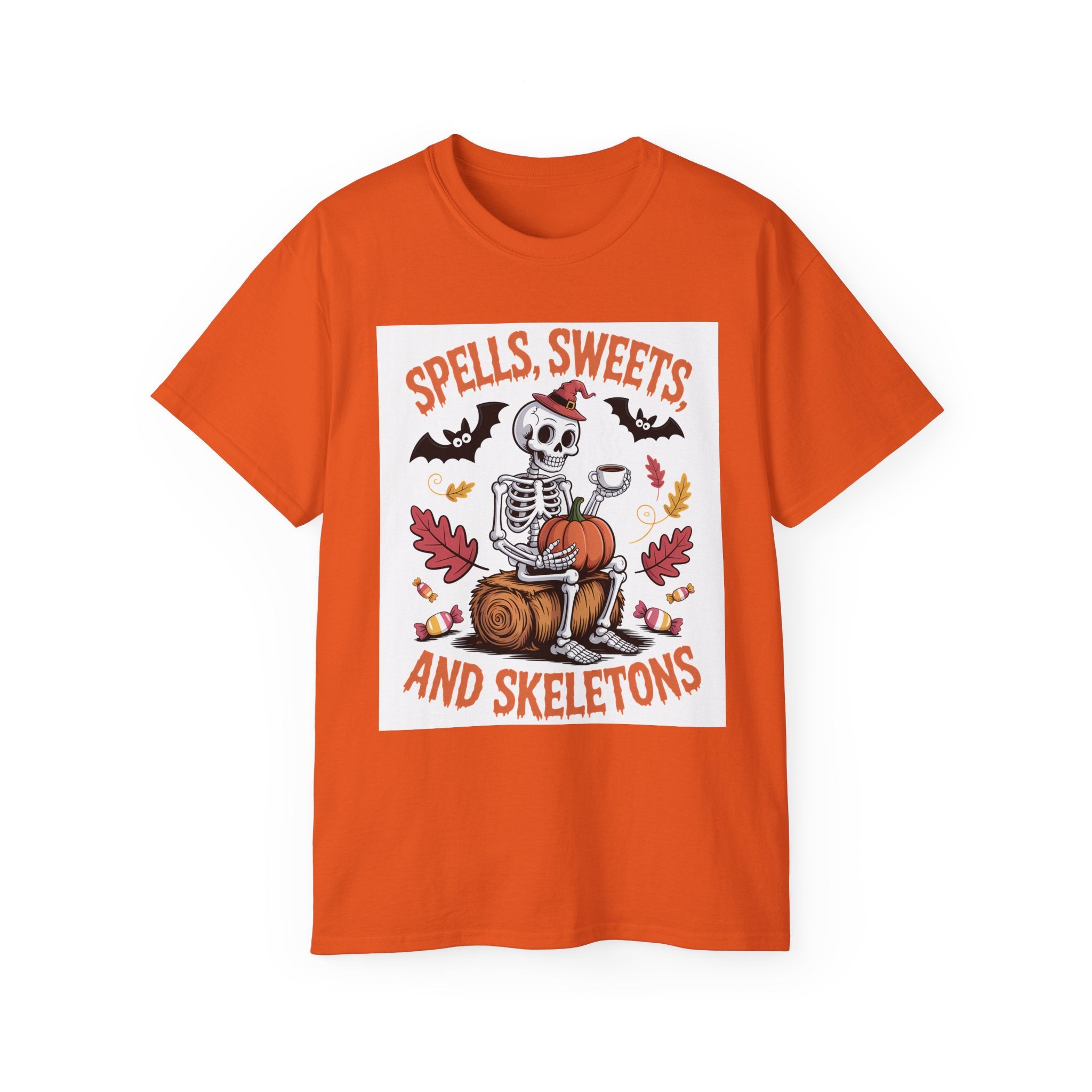 Cute Skeleton Witch Halloween T-Shirt | Gallory Hive